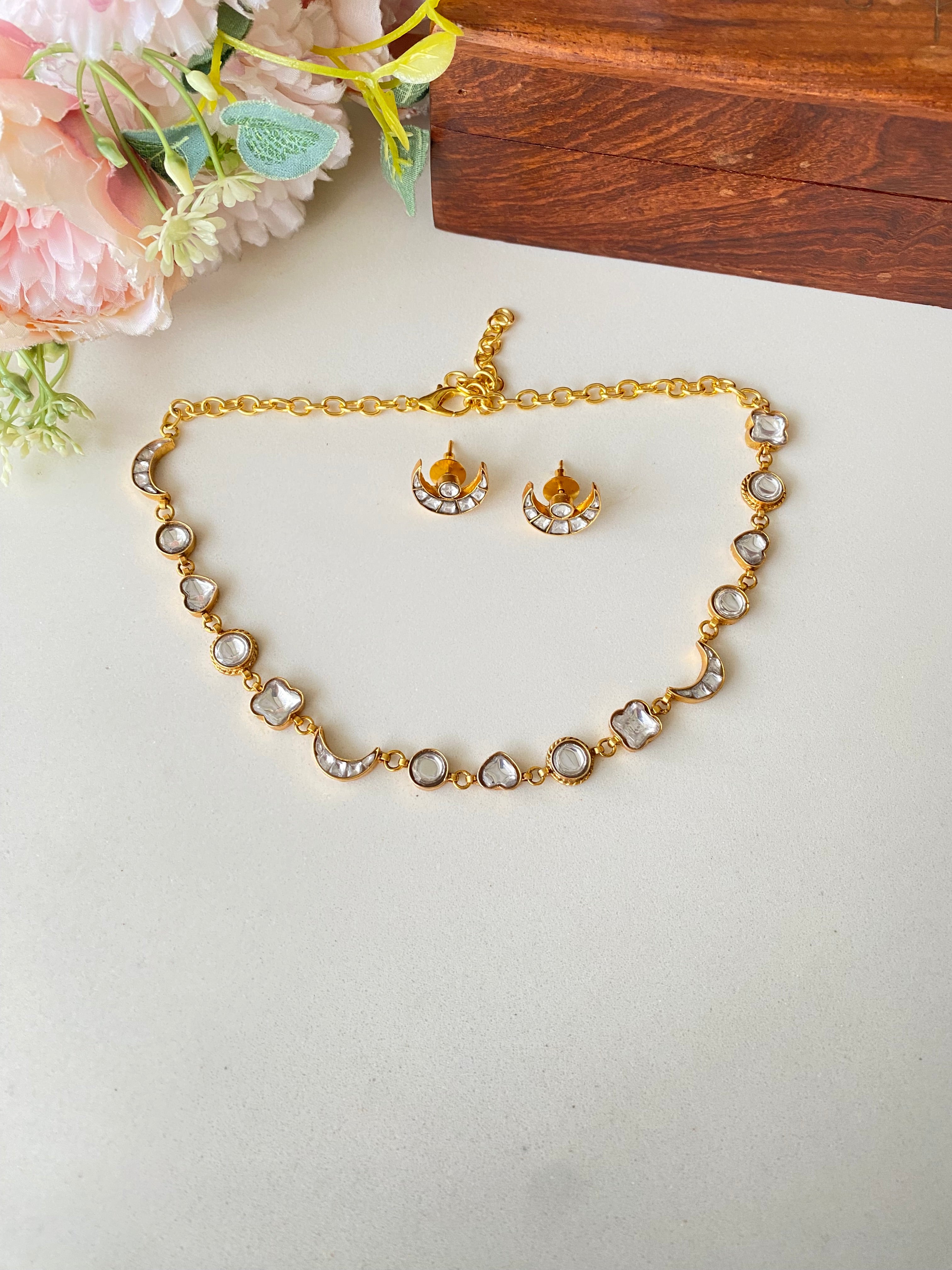 Gold plated Kundan Necklace