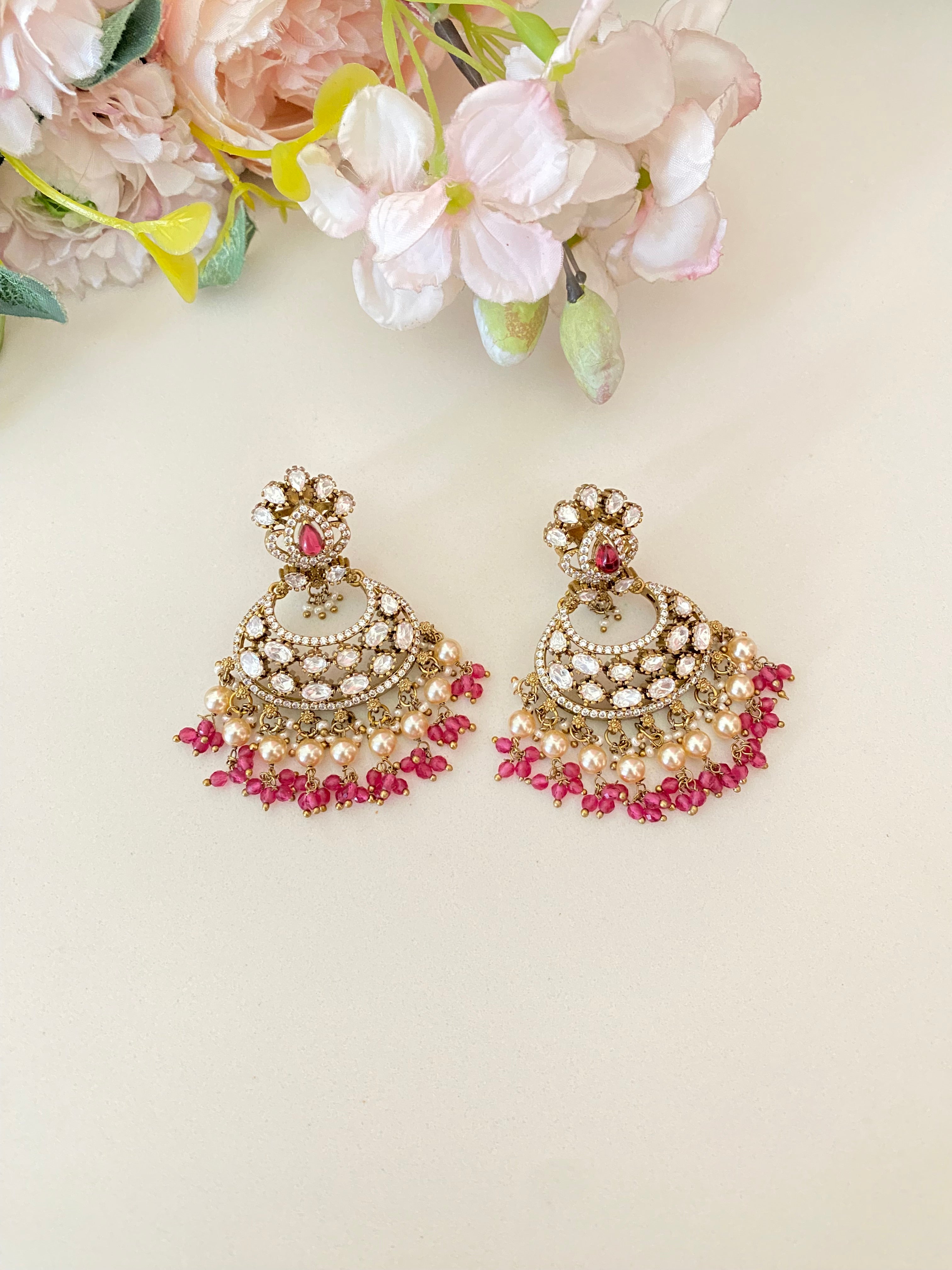 Silver plated Moissanite Earrings