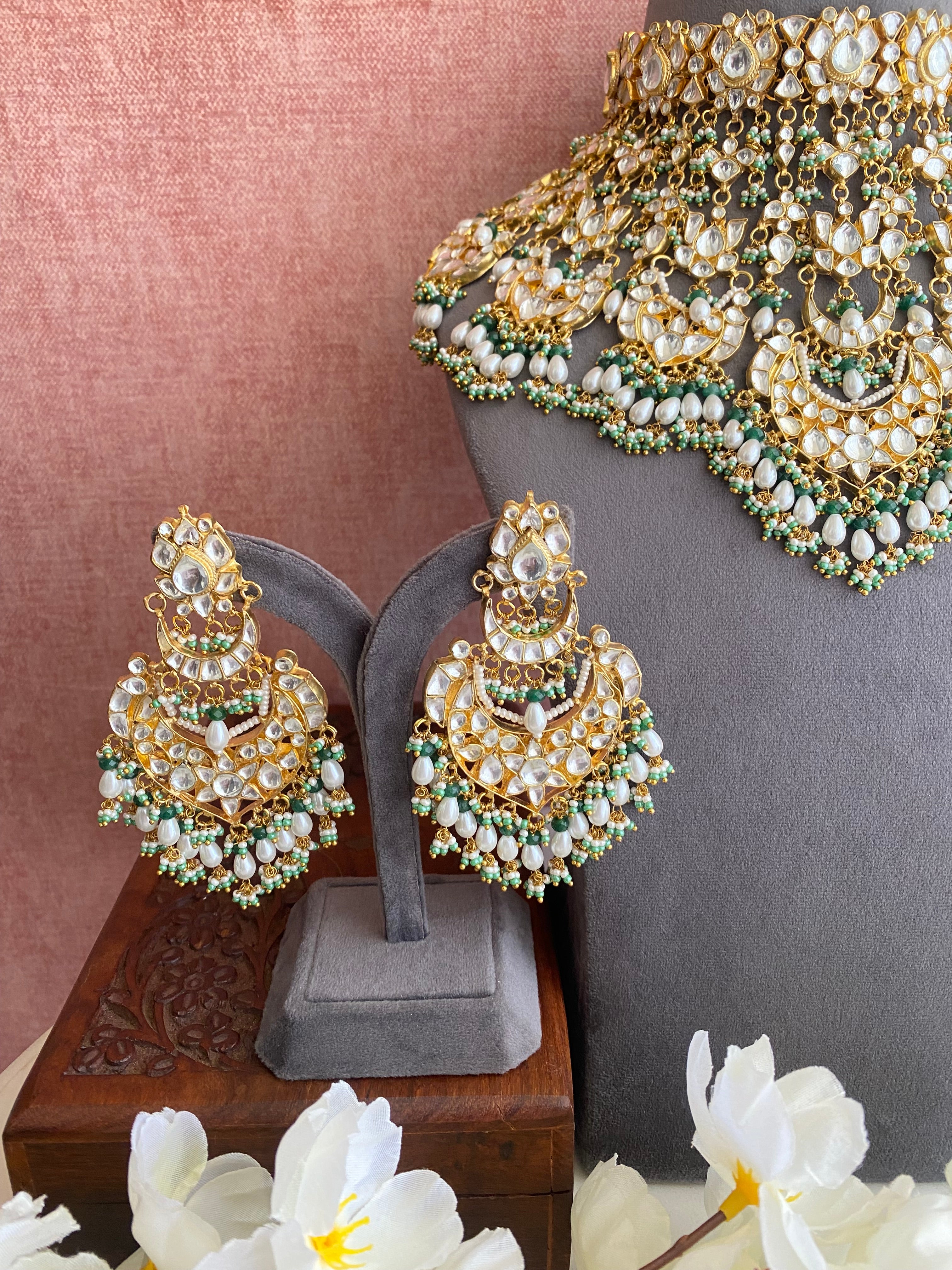 Kundan Gold plated Bridal Necklace set