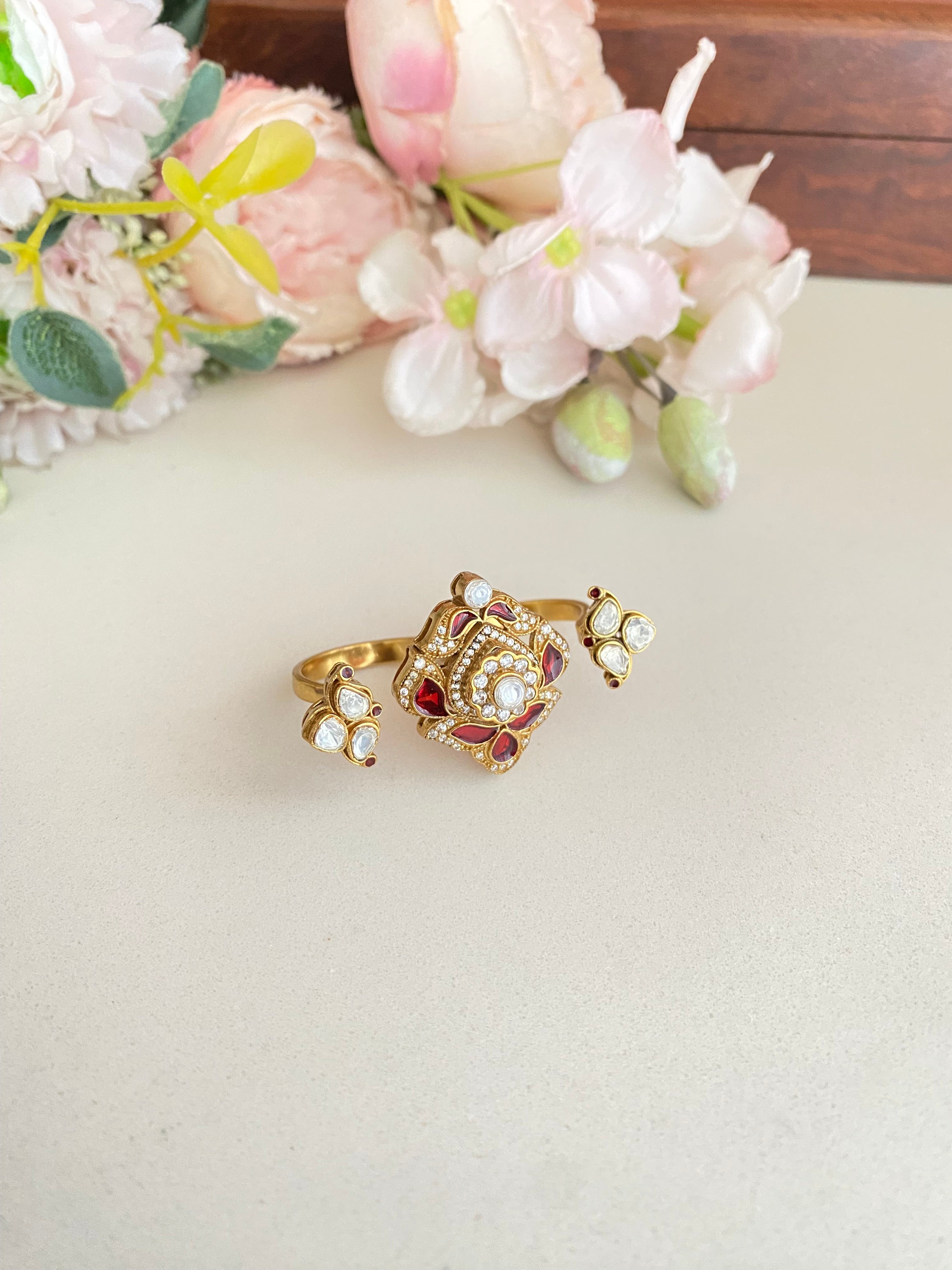 Double Finger Moissanite Ring