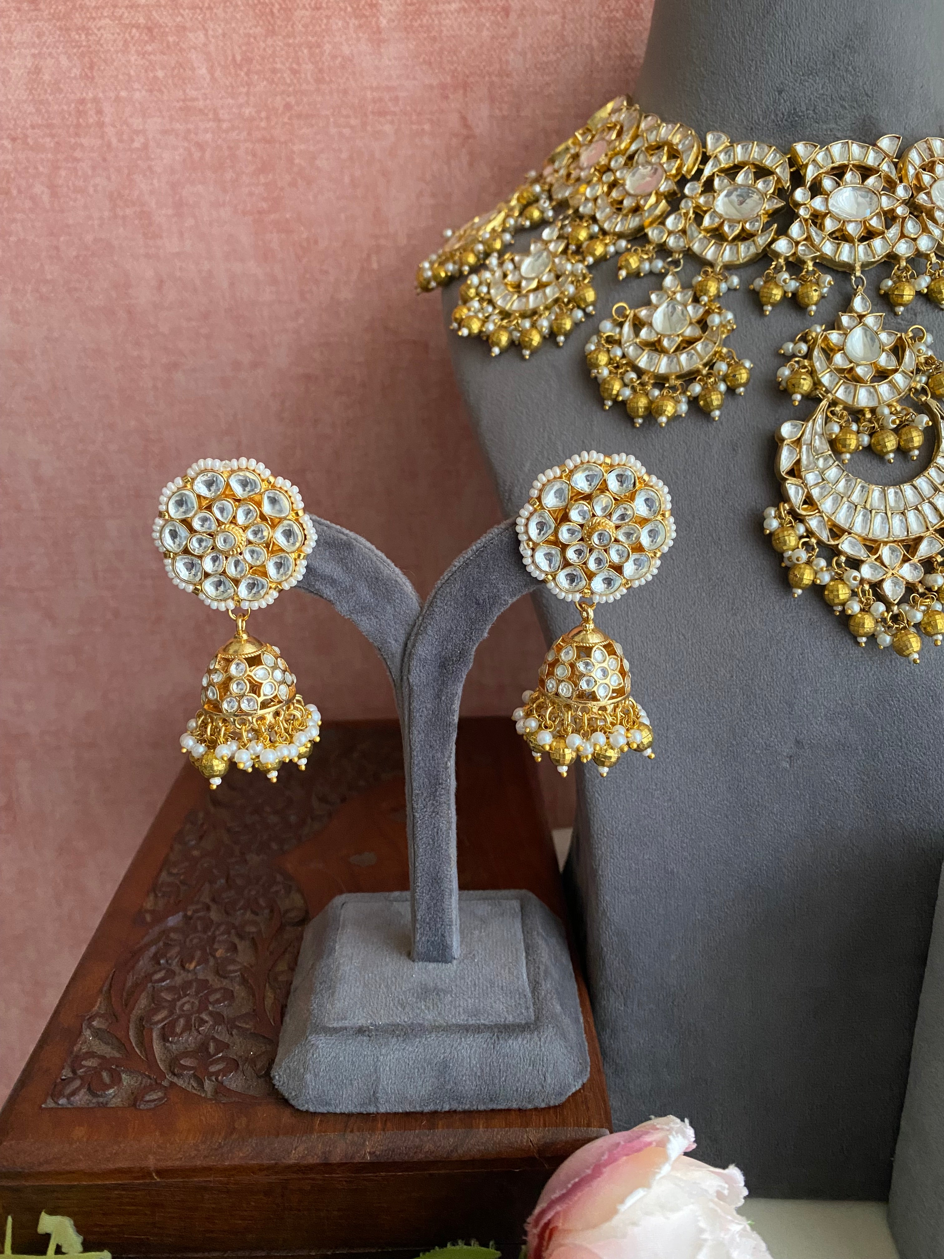 Kundan Gold plated Bridal Necklace set