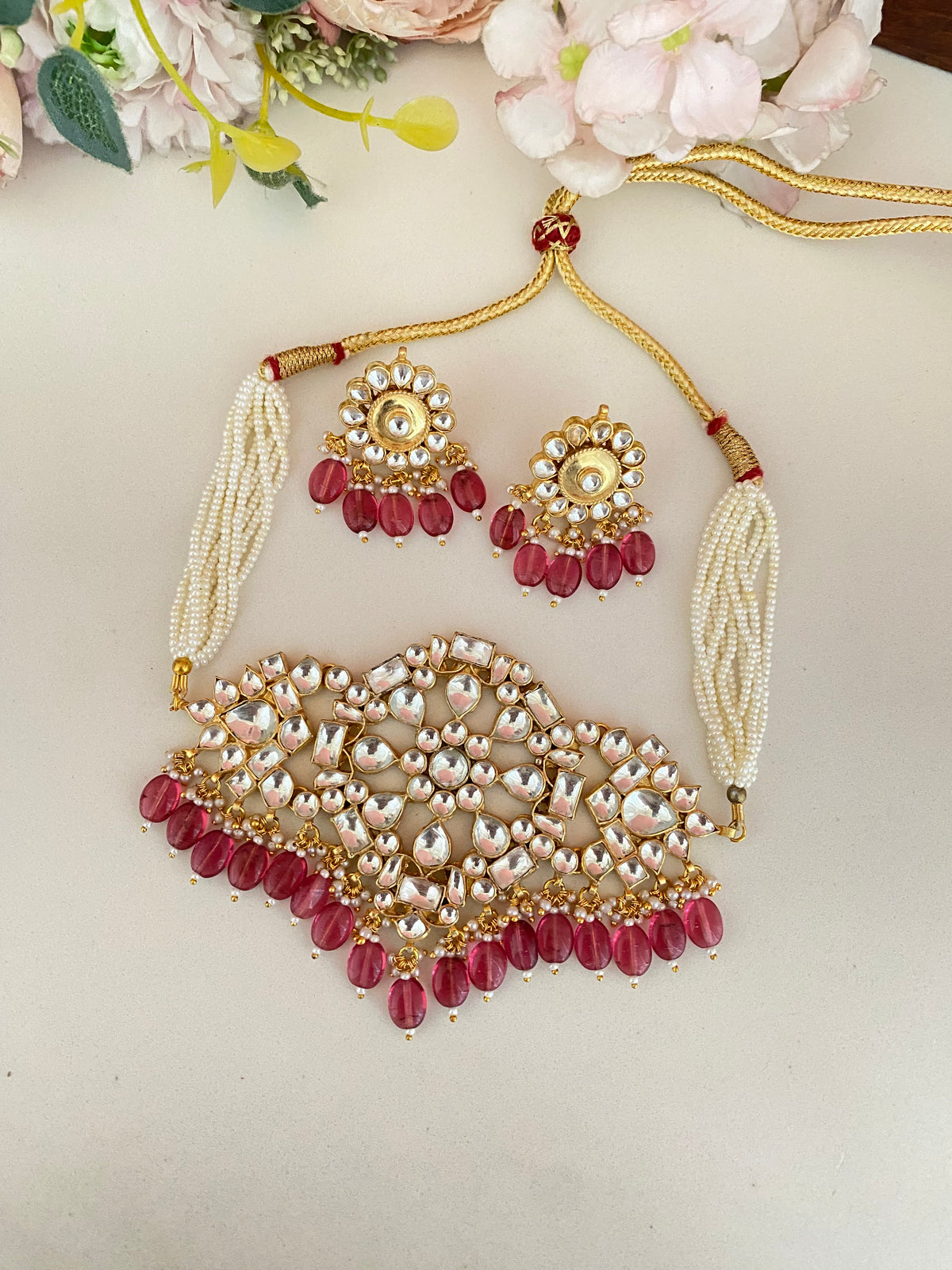 Gold plated Kundan Choker set