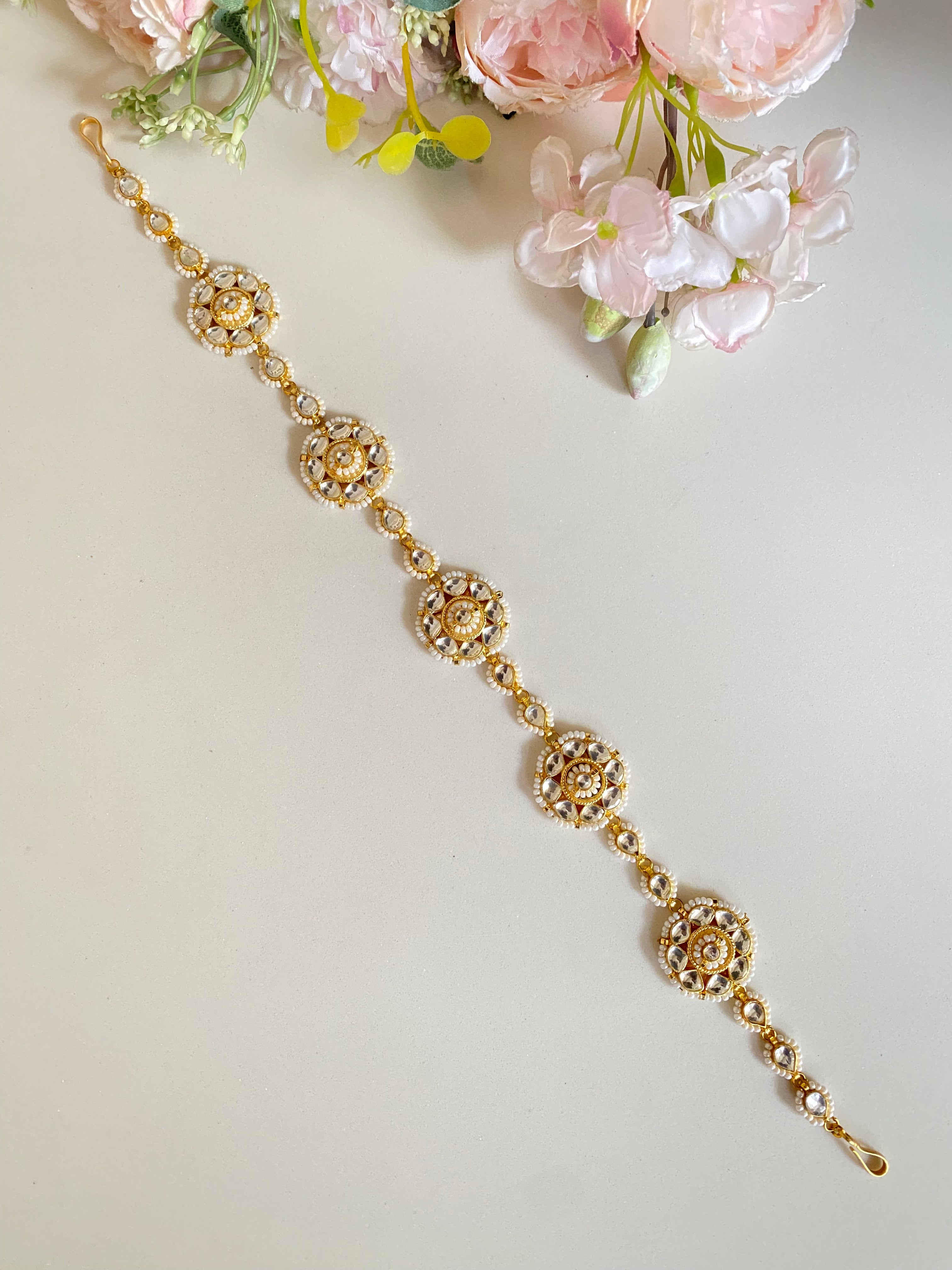 Gold plated Kundan sheeshphool