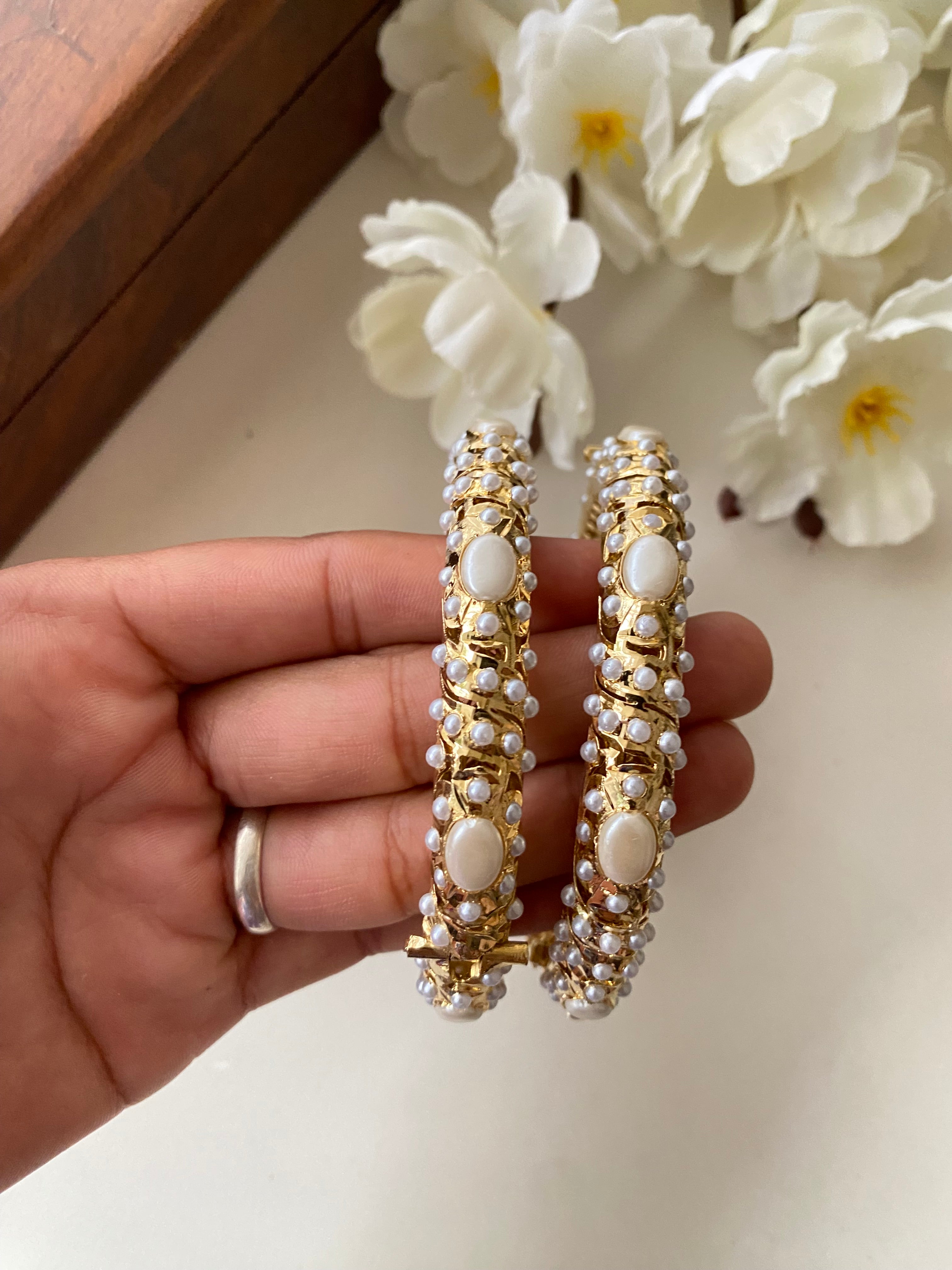 Amritsari Jadau Gold Plated Bangles