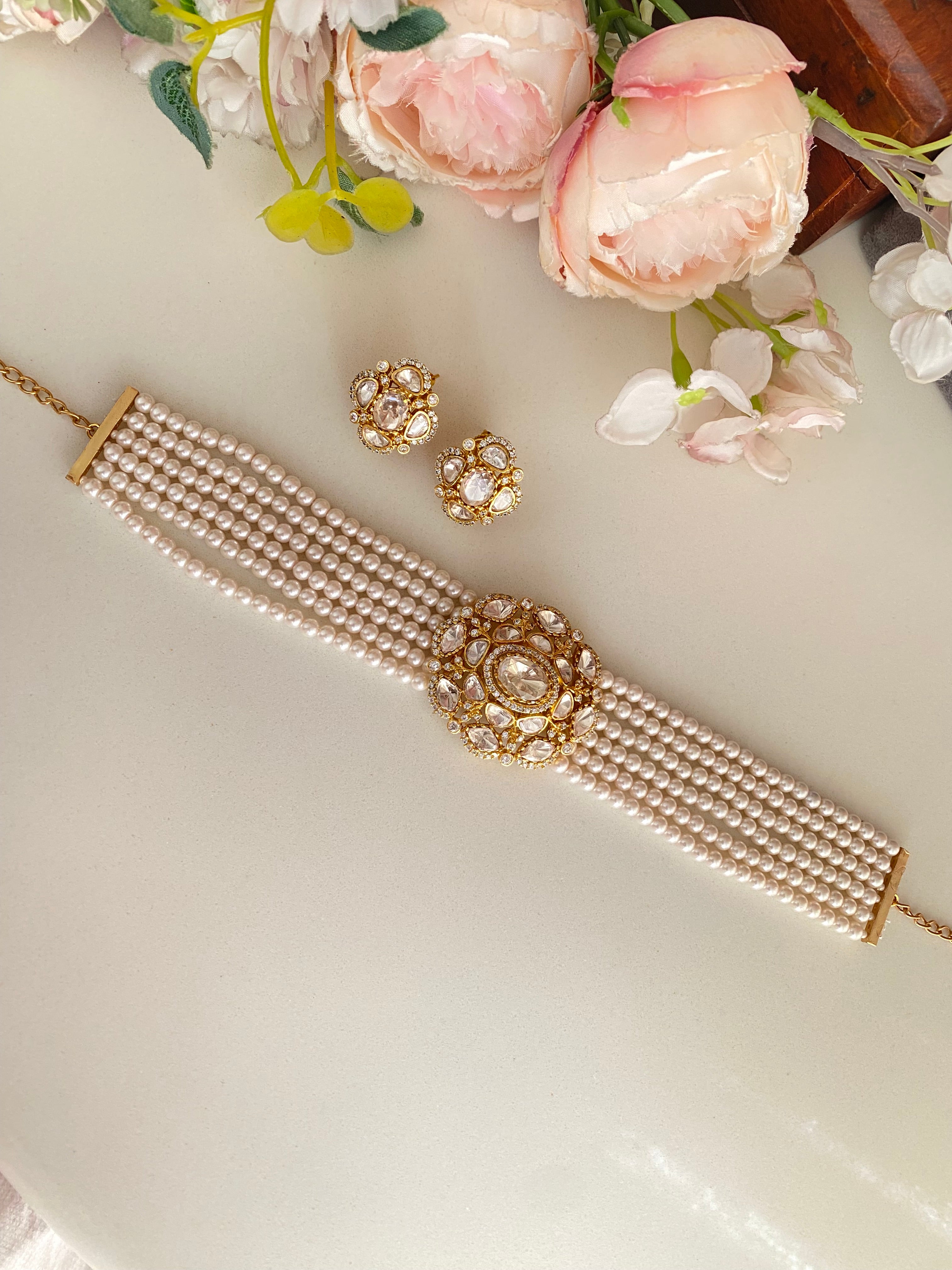 Moissanite Choker Set
