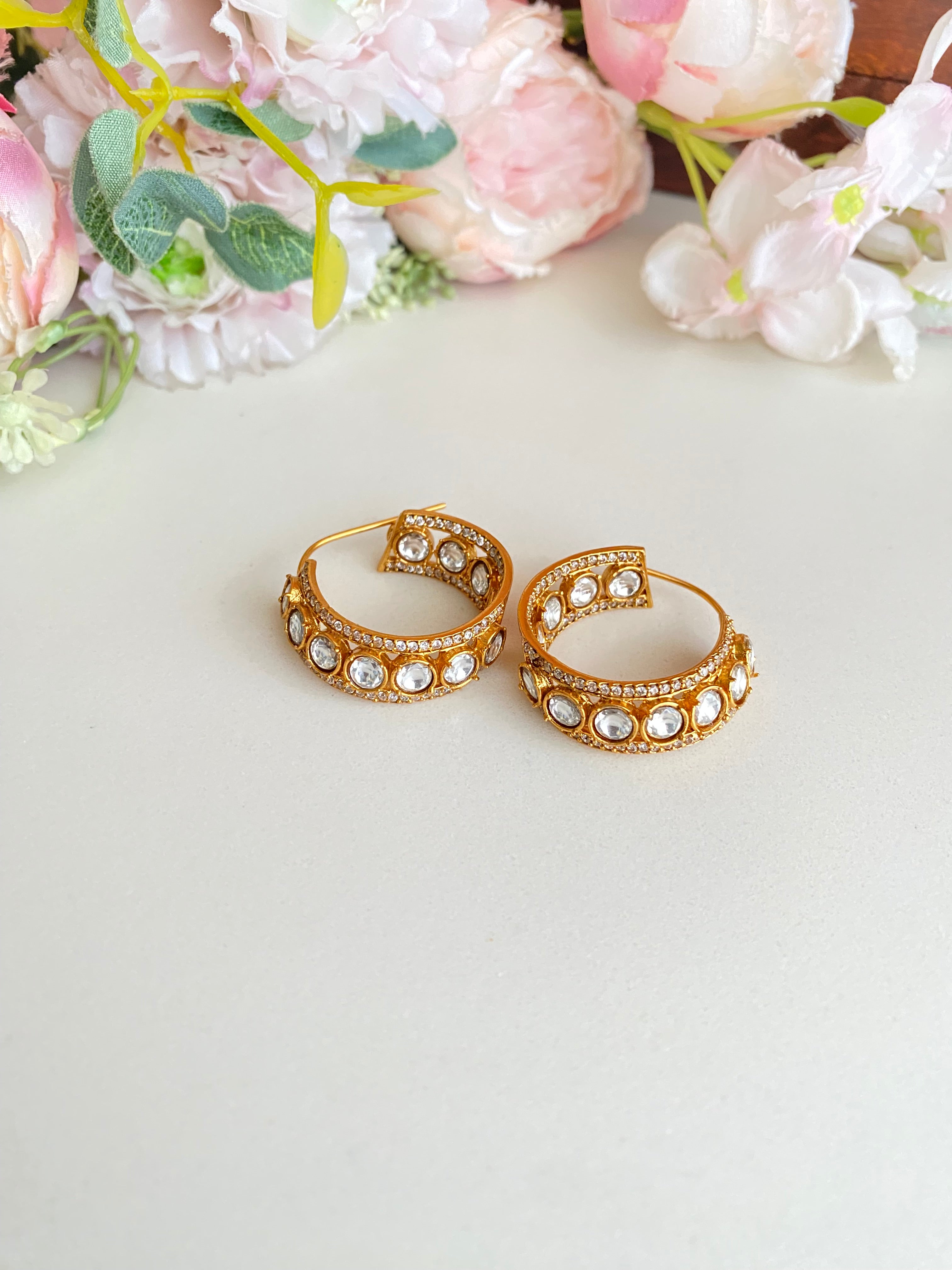 Gold plated Moissanite Baali