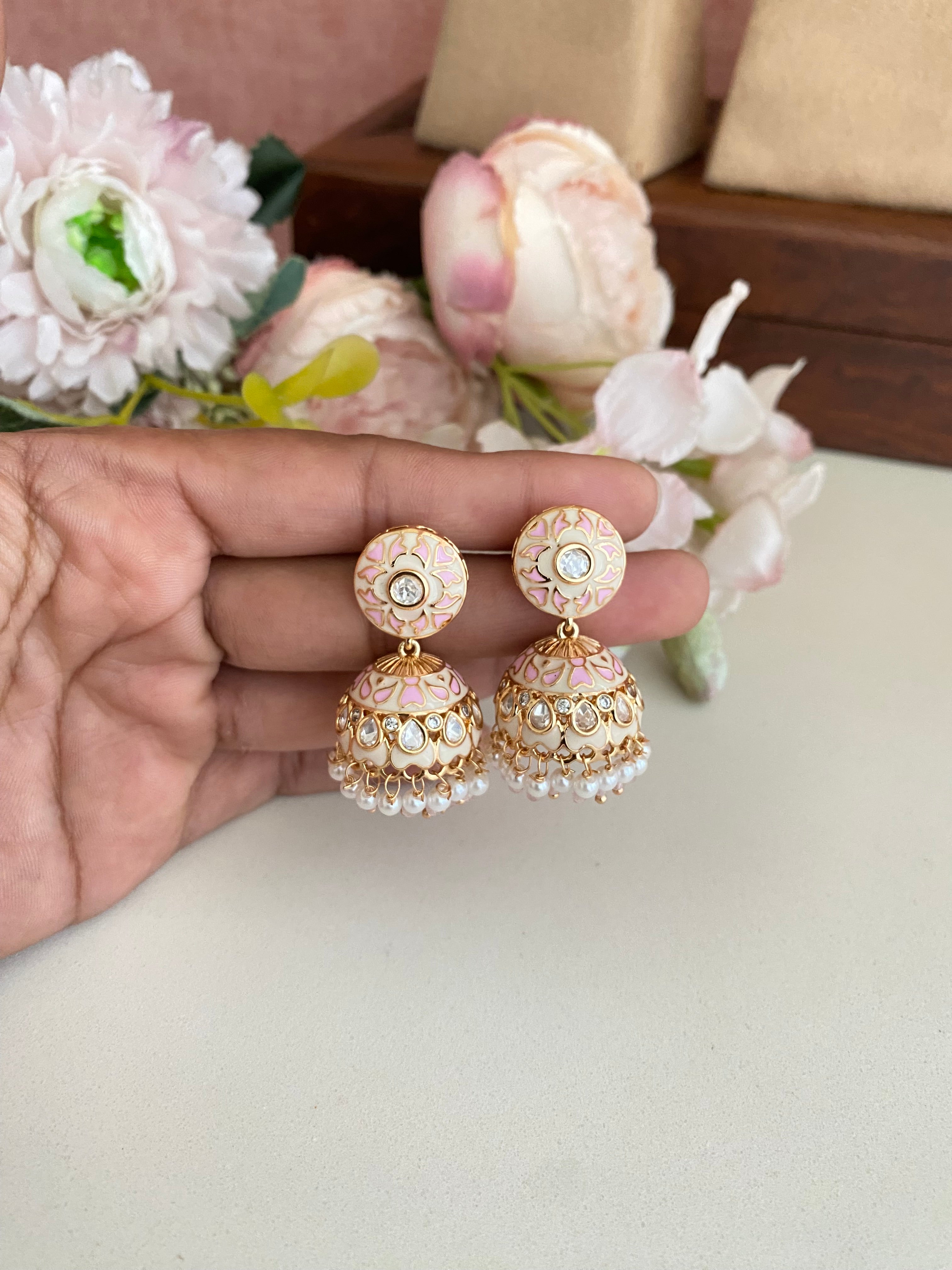 Meenakari Jhumka