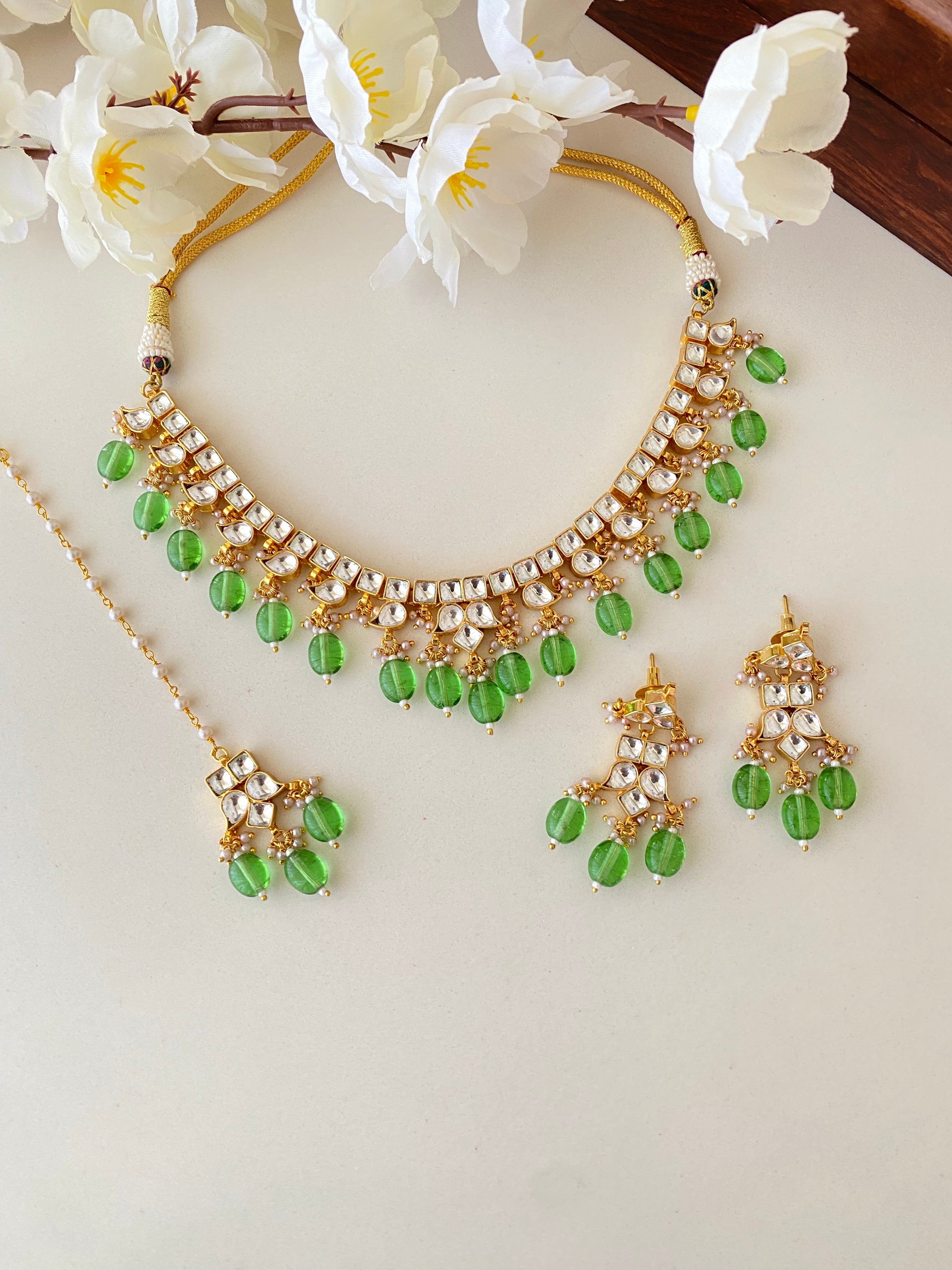 Kundan Gold plated Necklace set