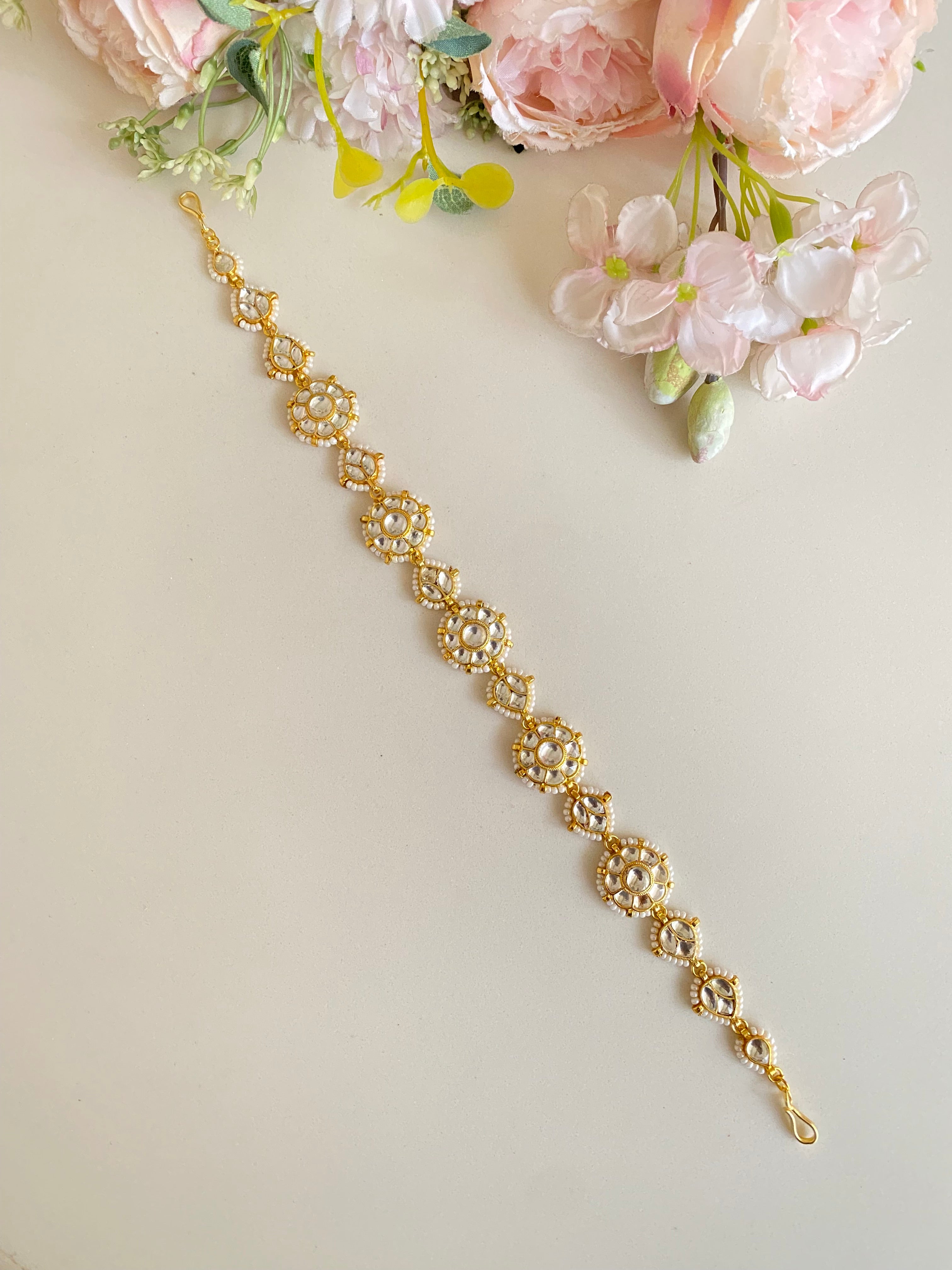 Gold plated Kundan sheeshphool