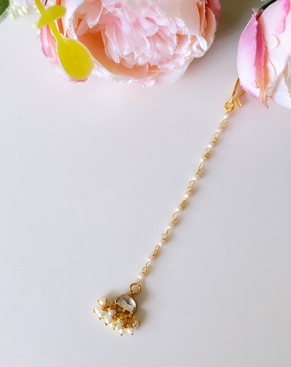 Gold Plated Kundan Tikka