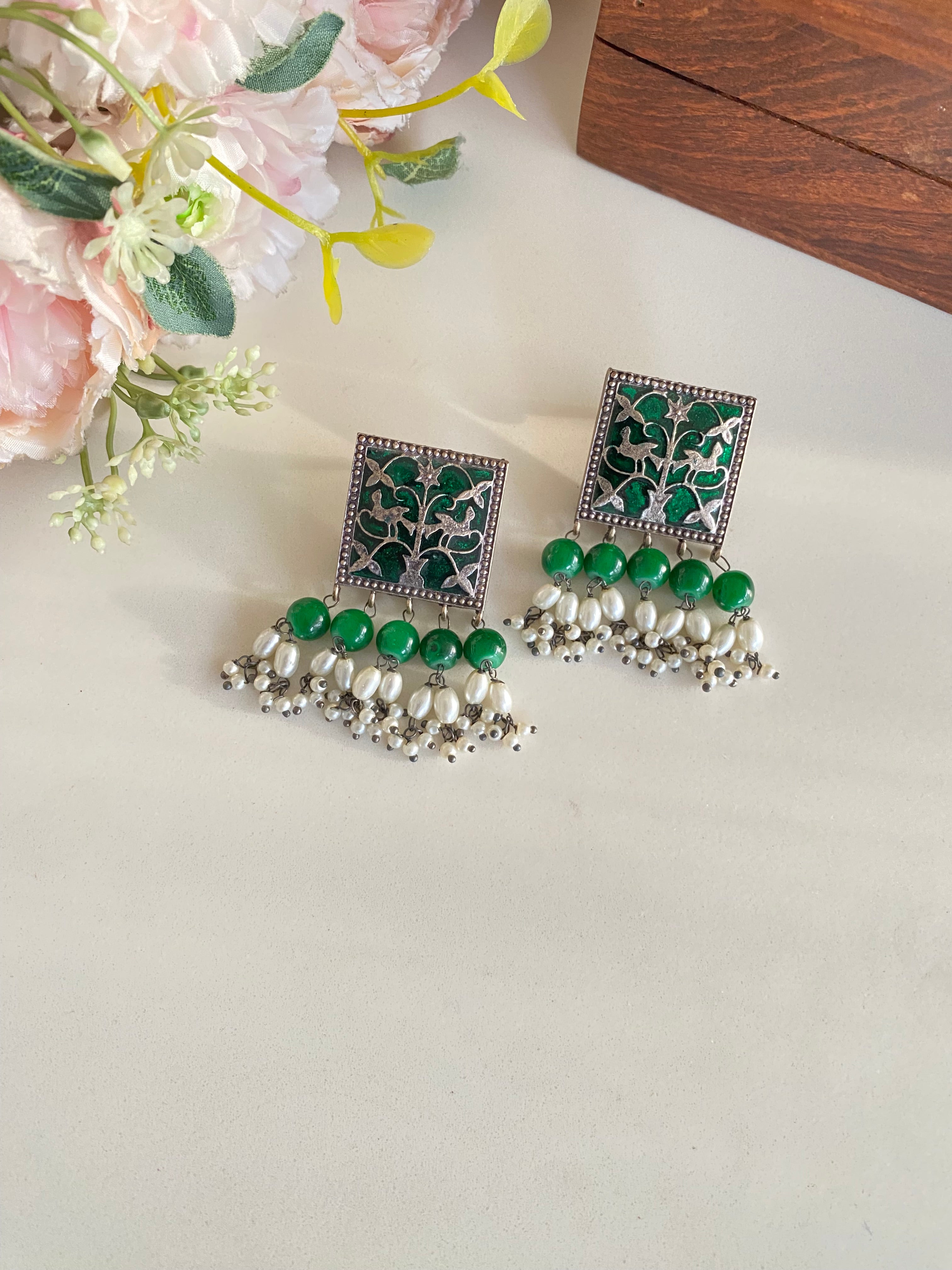 Oxidized Earrings
