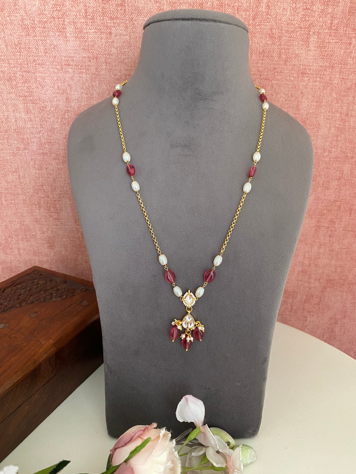 Gold Plated Kundan Necklace