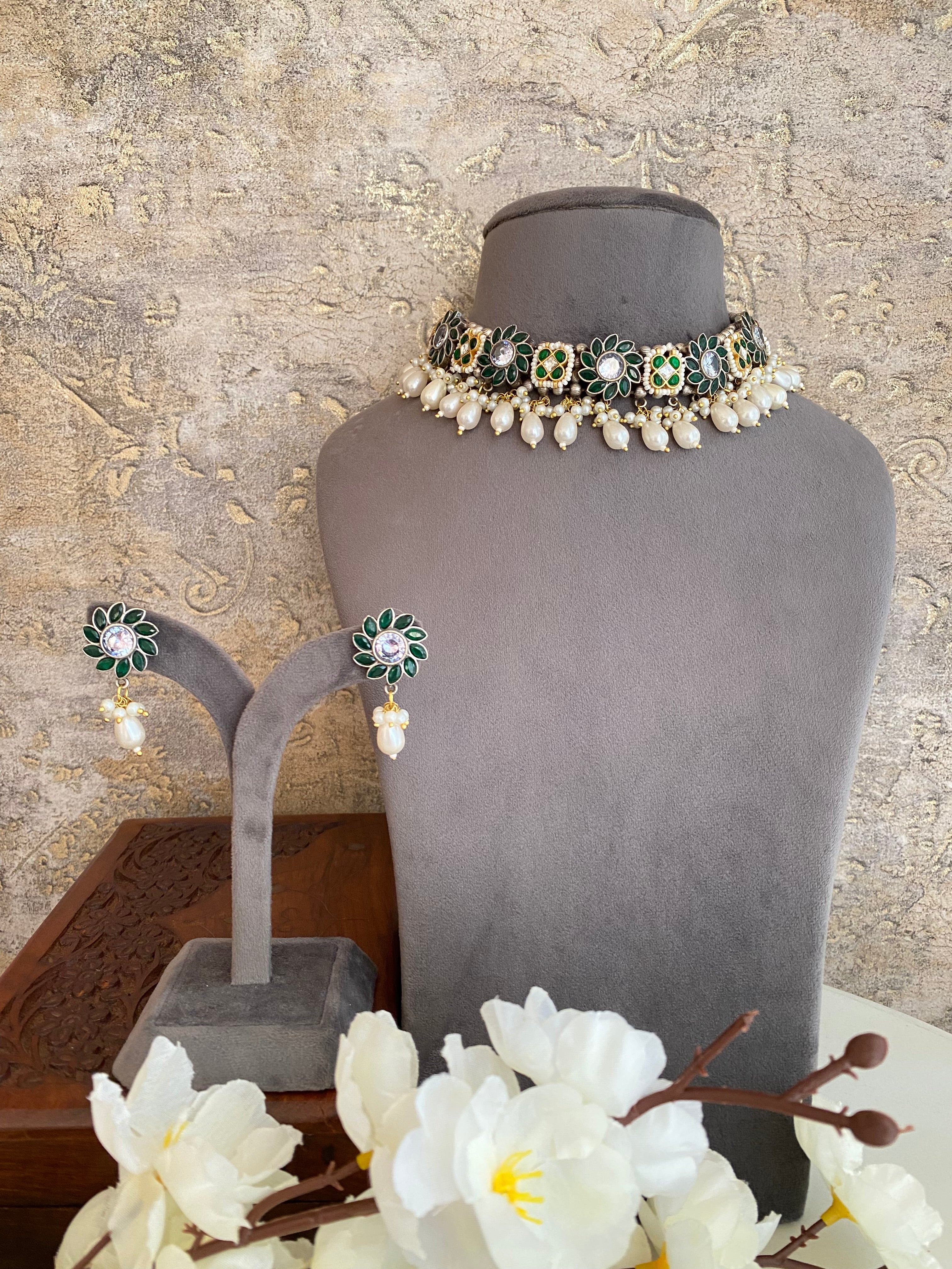 Oxidised Necklace set