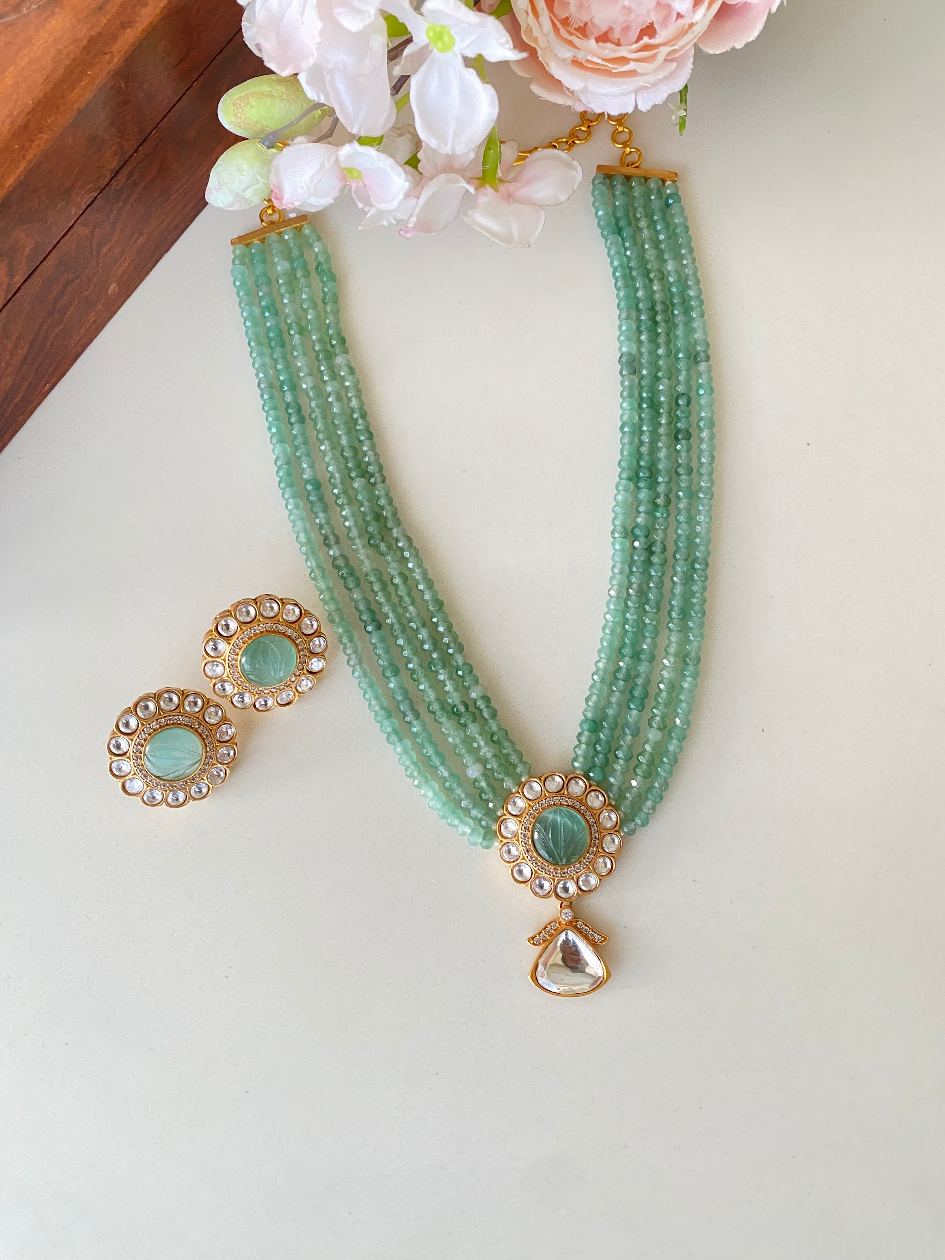 Moissanite Necklace Set