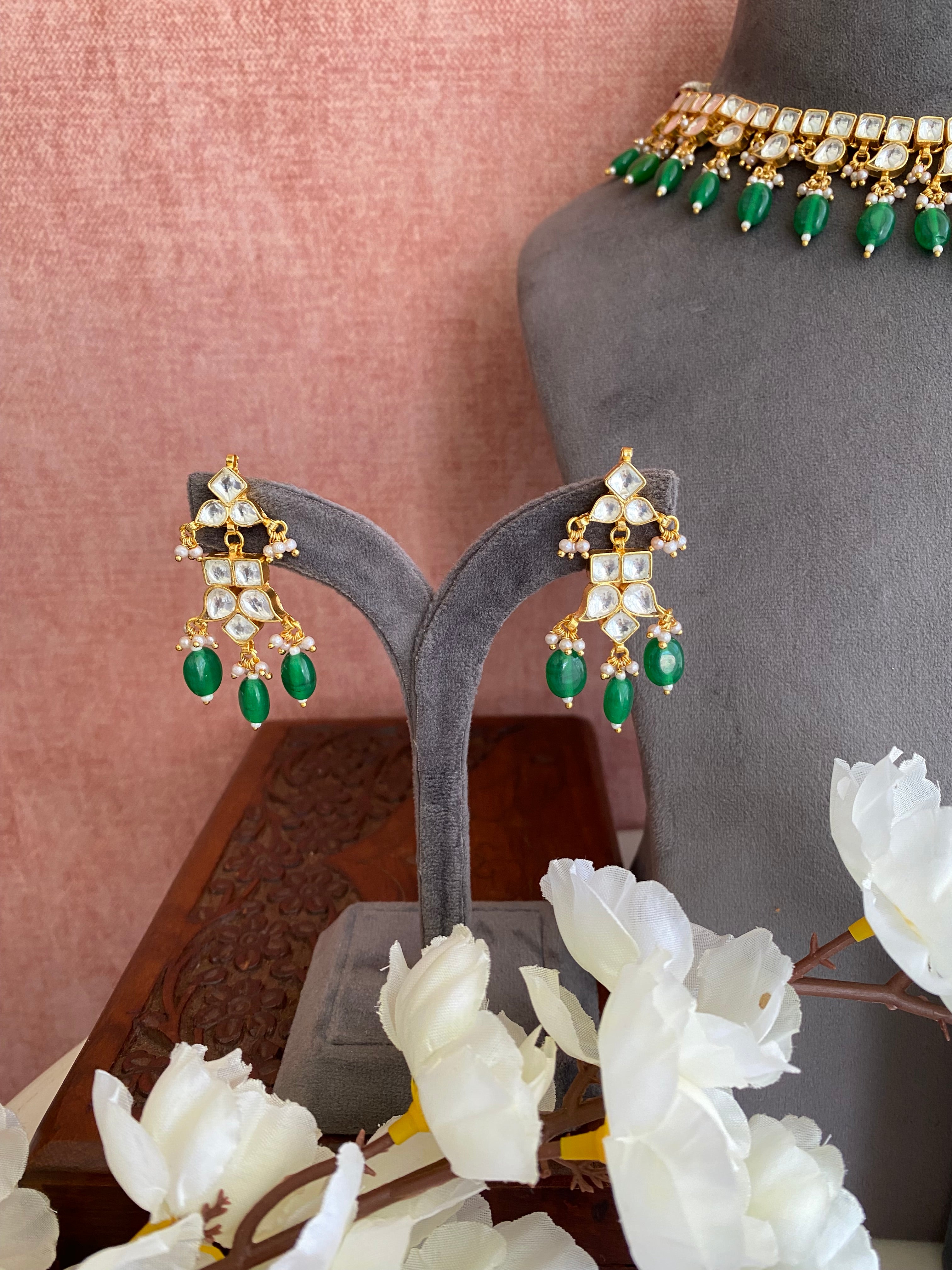Kundan Gold plated Necklace set