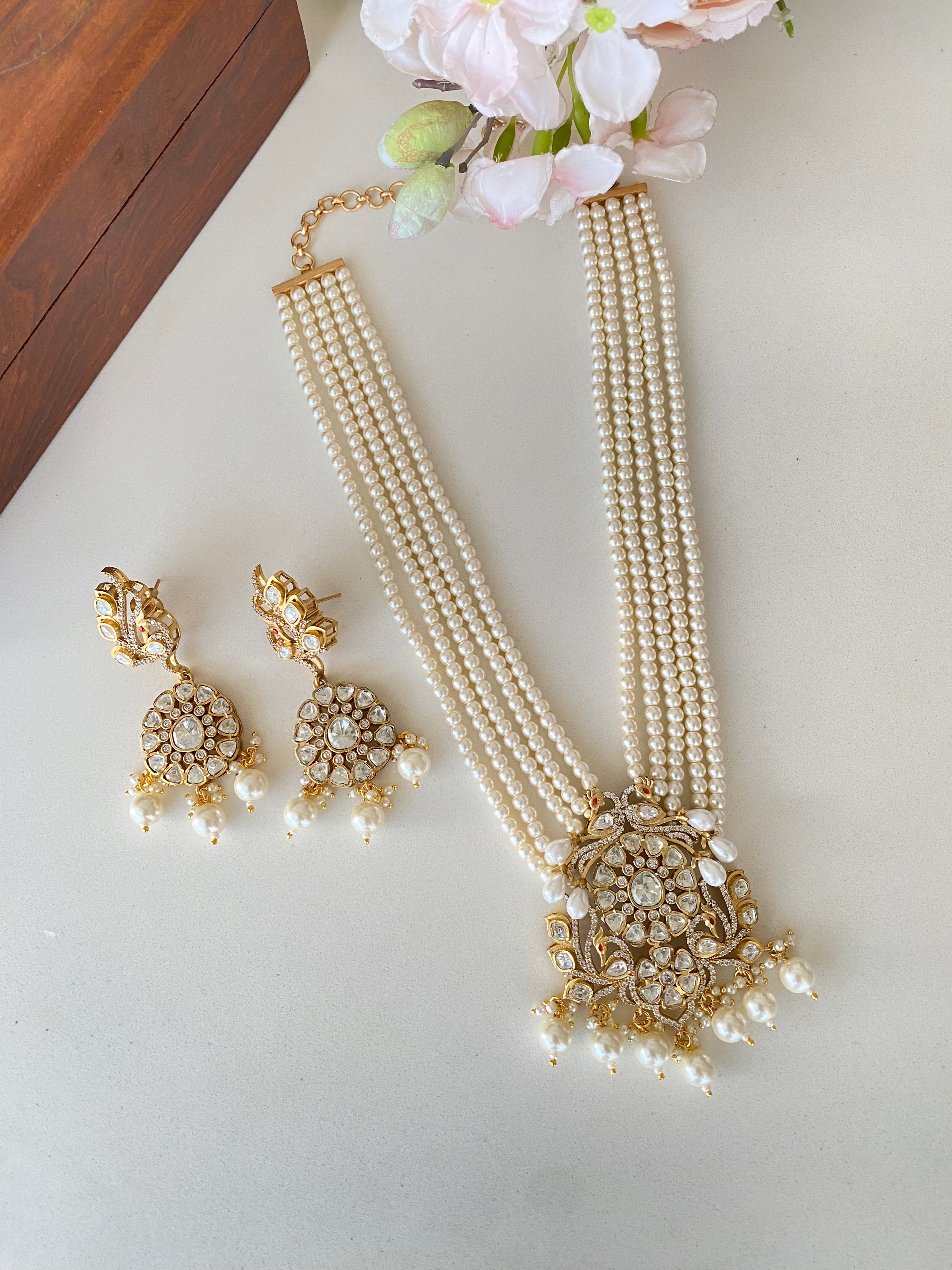 Moissanite Necklace Set