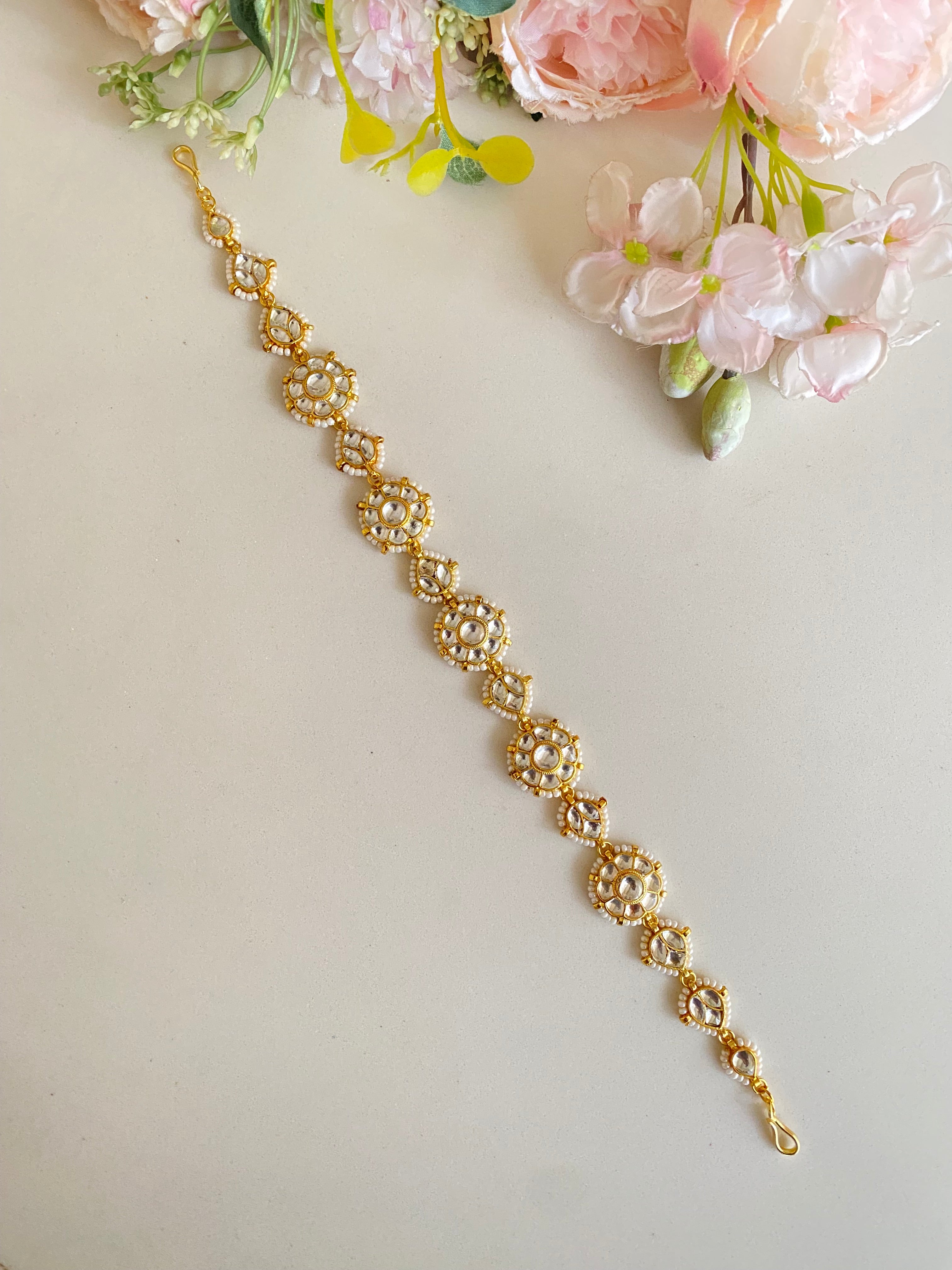 Gold plated Kundan sheeshphool