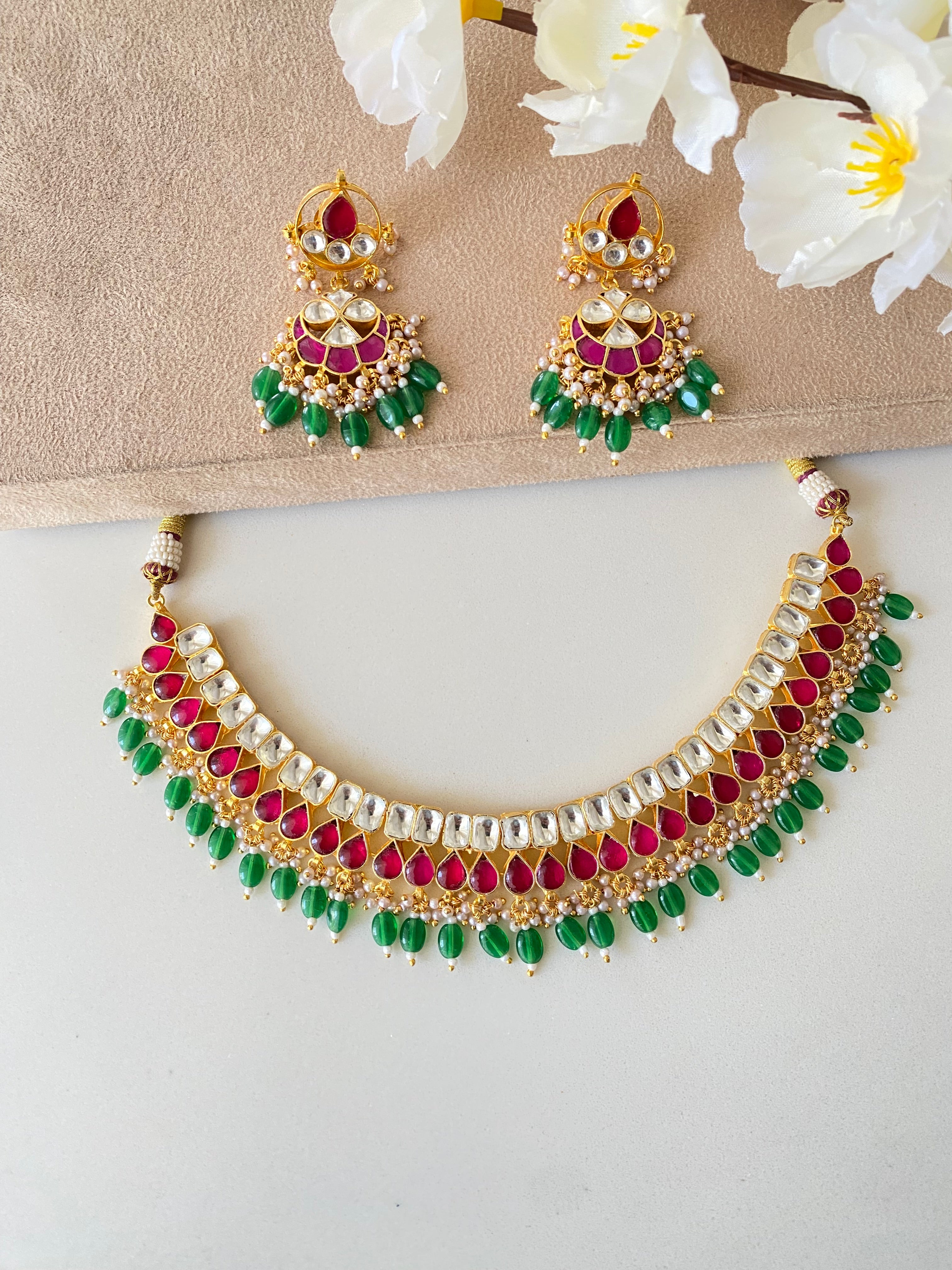 Kundan Gold plated Necklace set