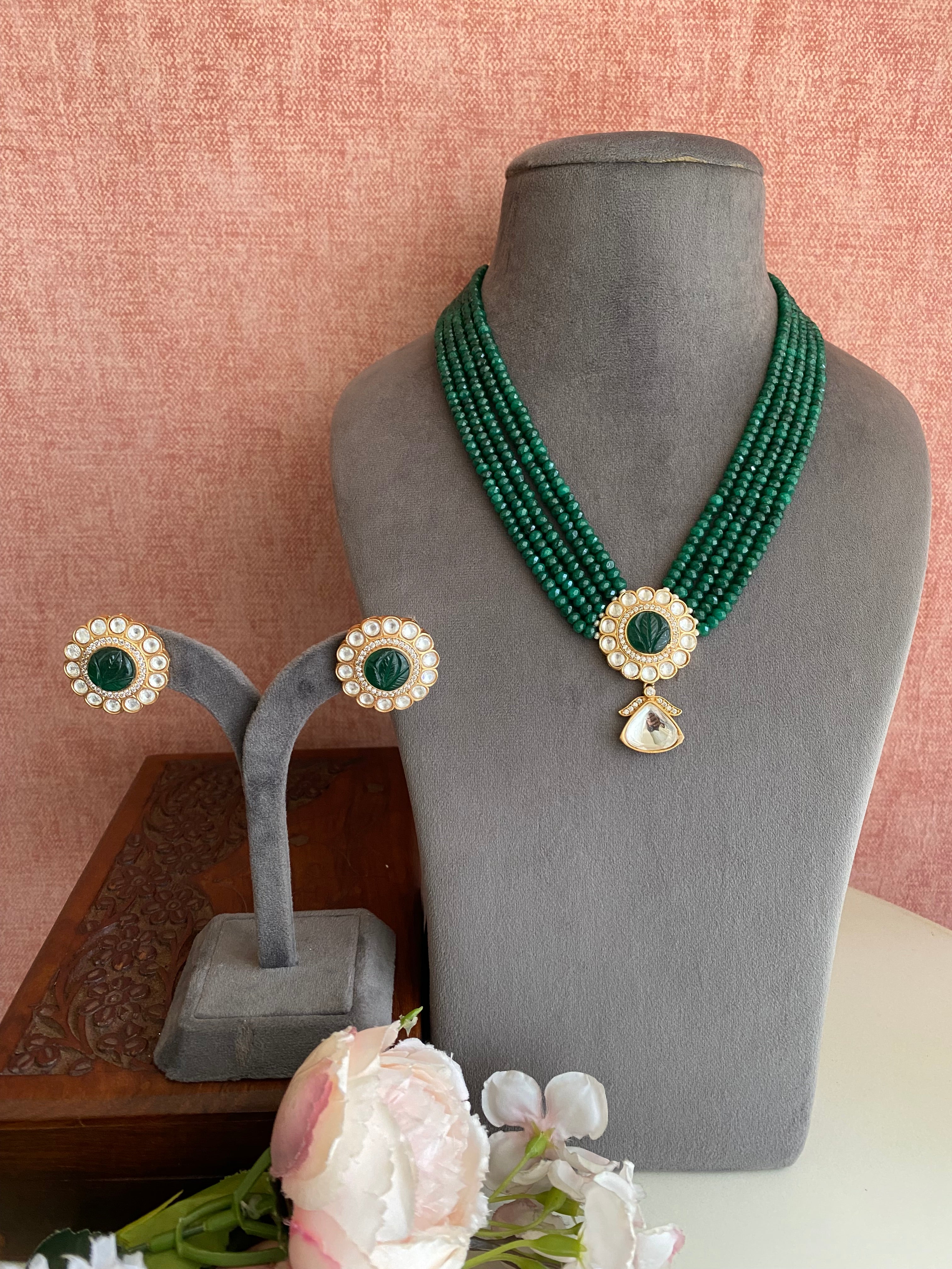 Moissanite Necklace Set