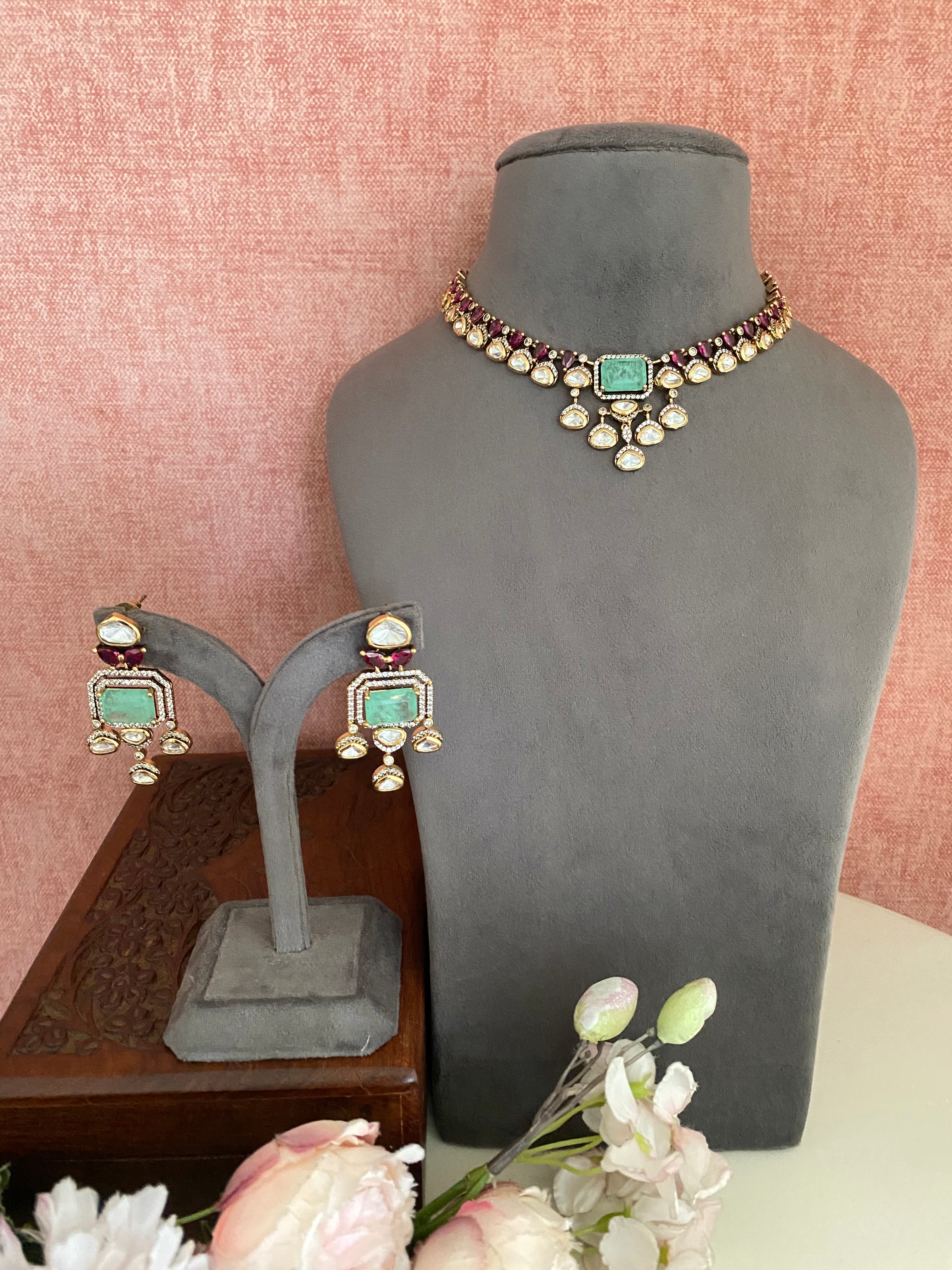 Moissanite Necklace set