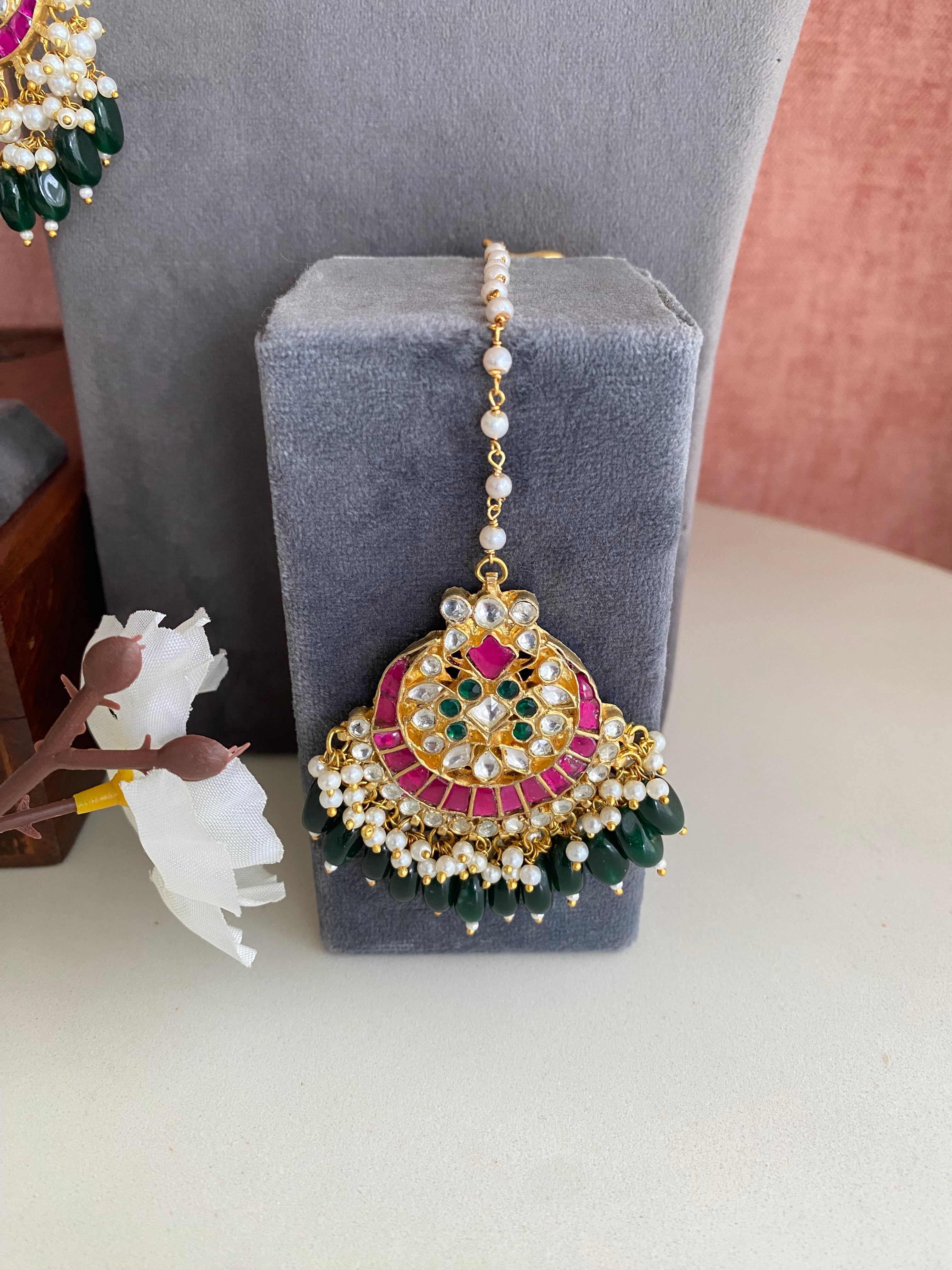 Kundan Gold plated Bridal Necklace Set
