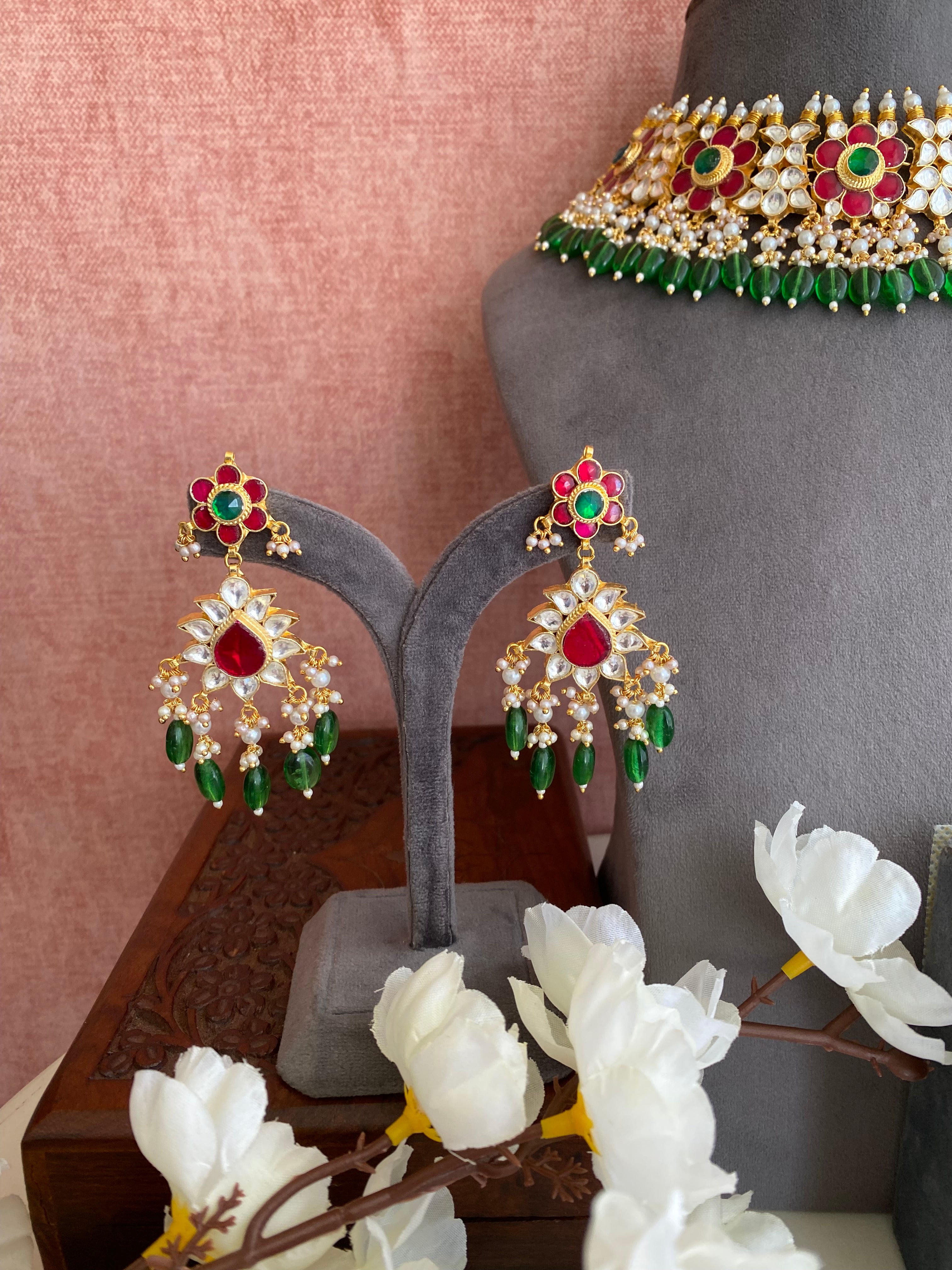 Kundan Gold plated Bridal Necklace set