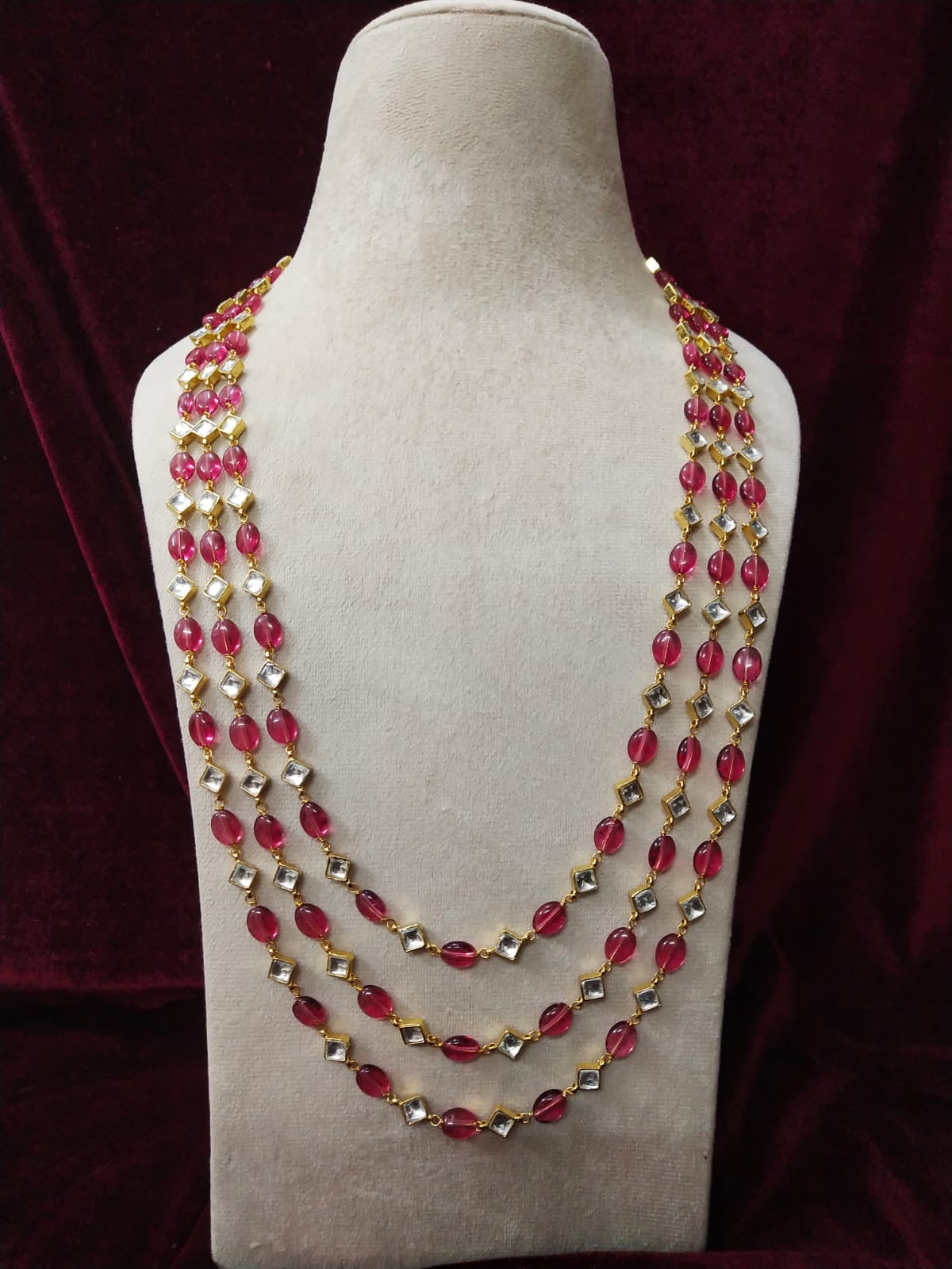 Gold Plated Kundan Necklace