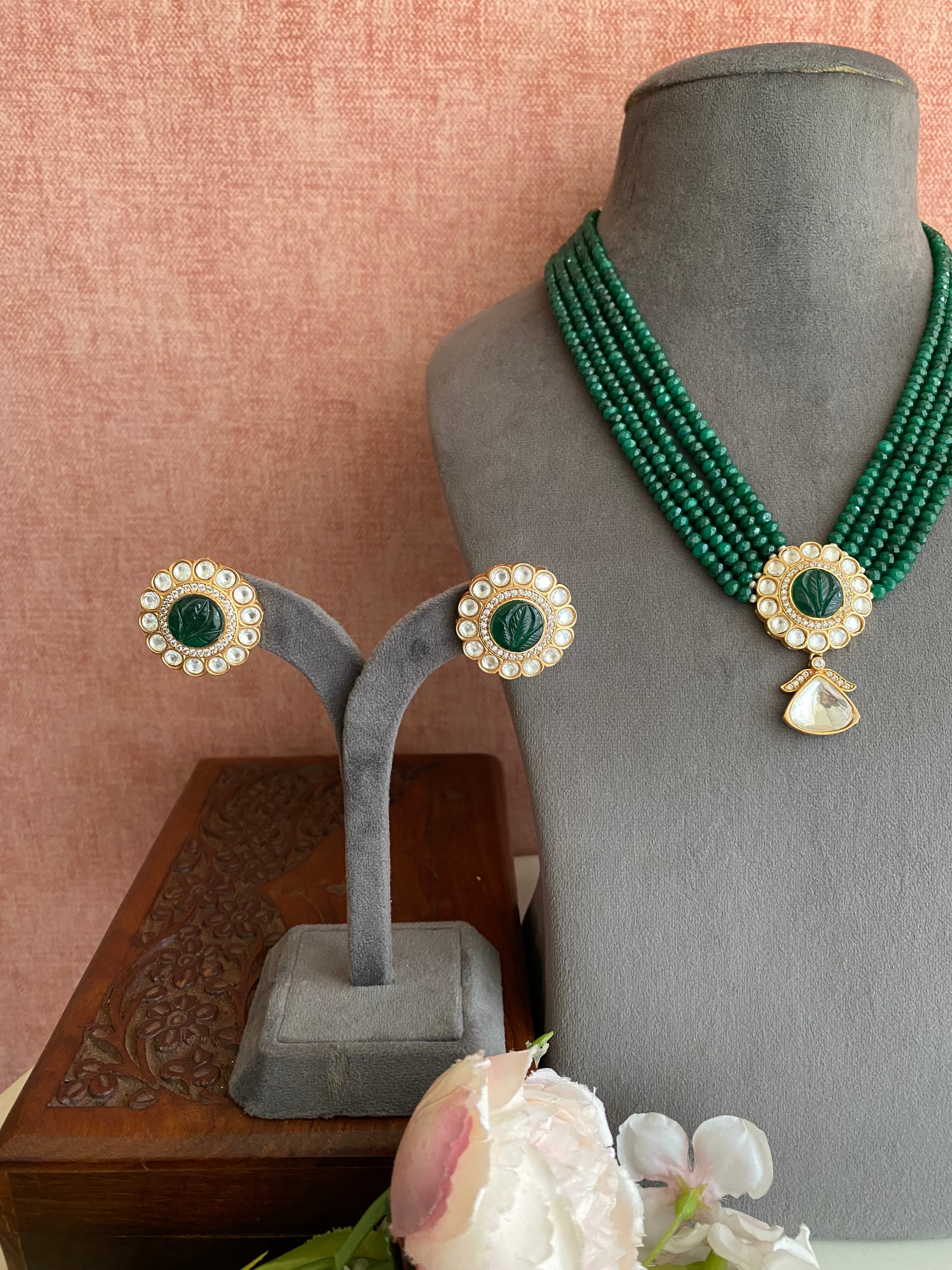 Moissanite Necklace Set