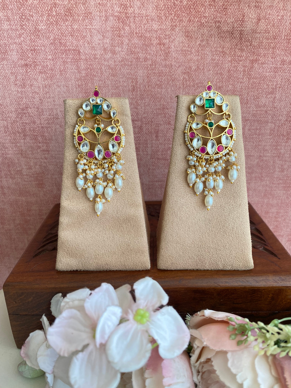 Gold Plated Kundan Earring