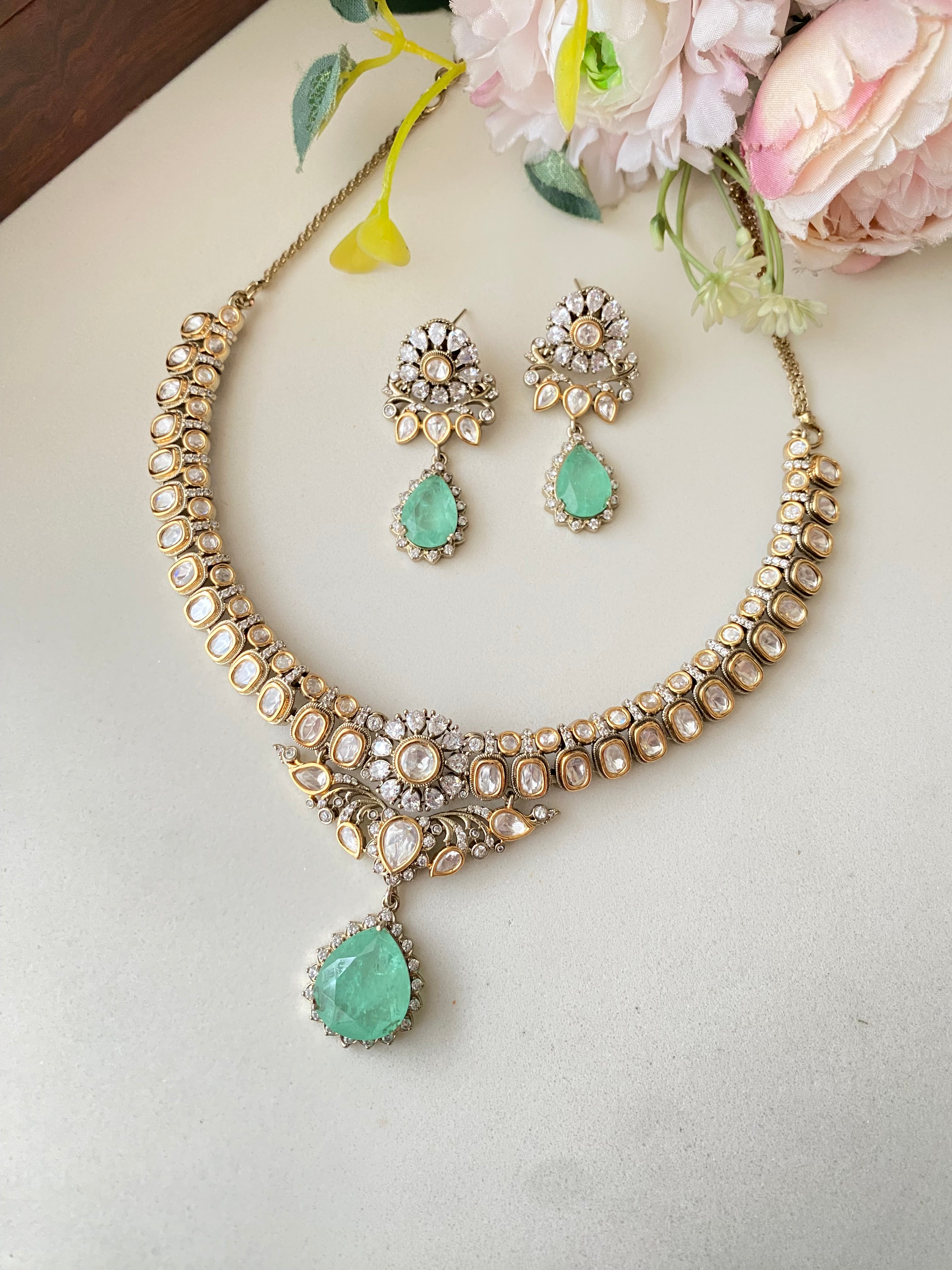 Moissanite Necklace set