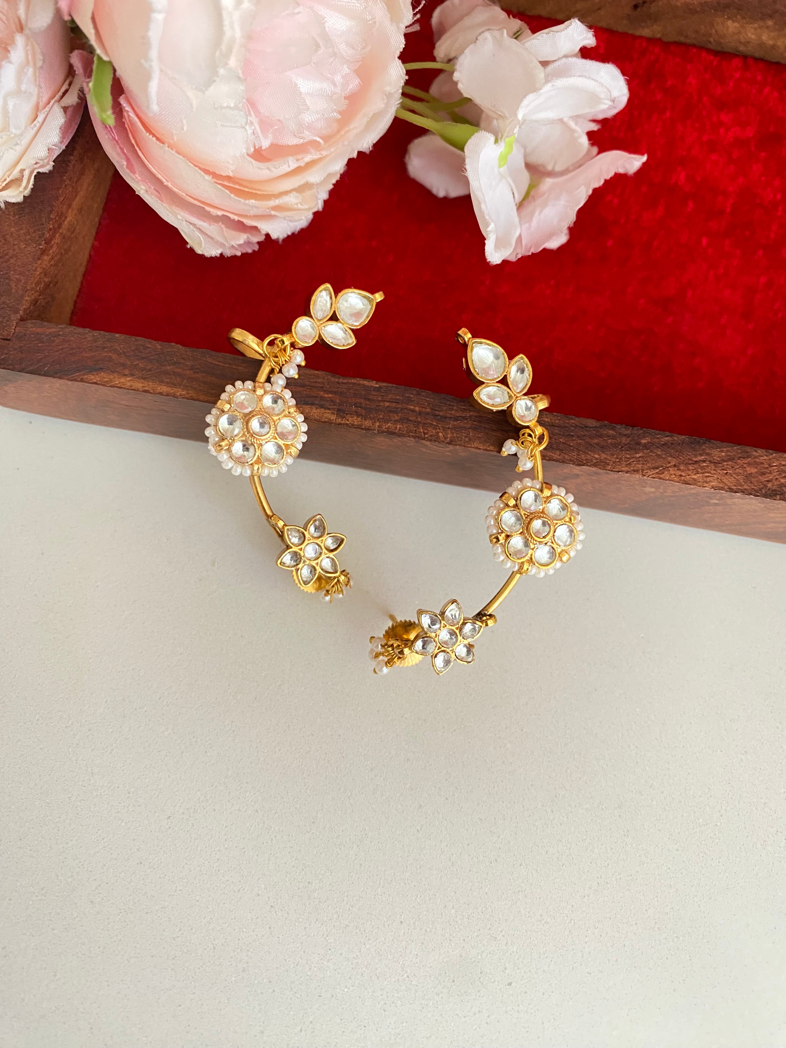 Kundan Ear Cuffs