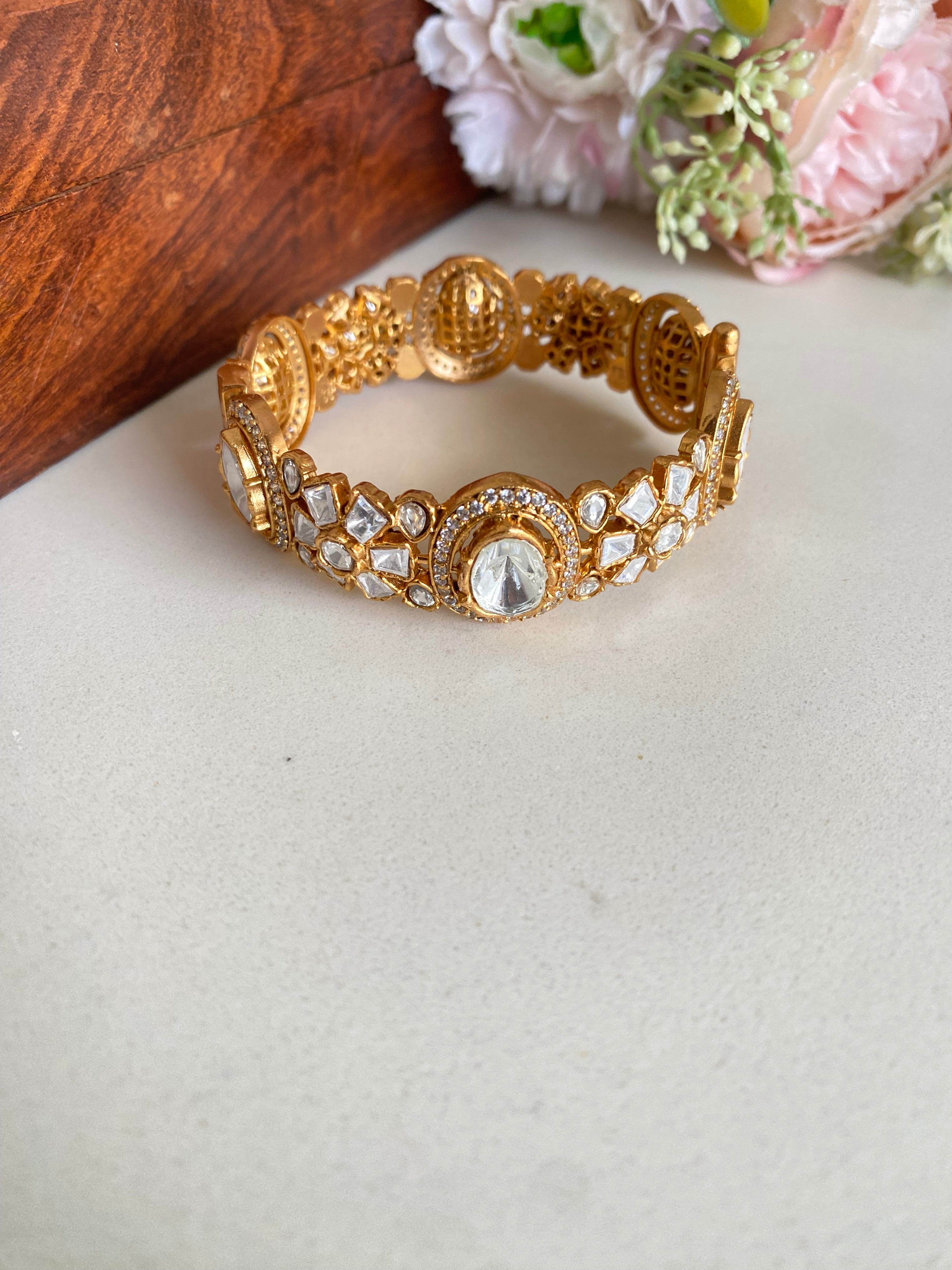 Gold plated Moissanite Bracelet