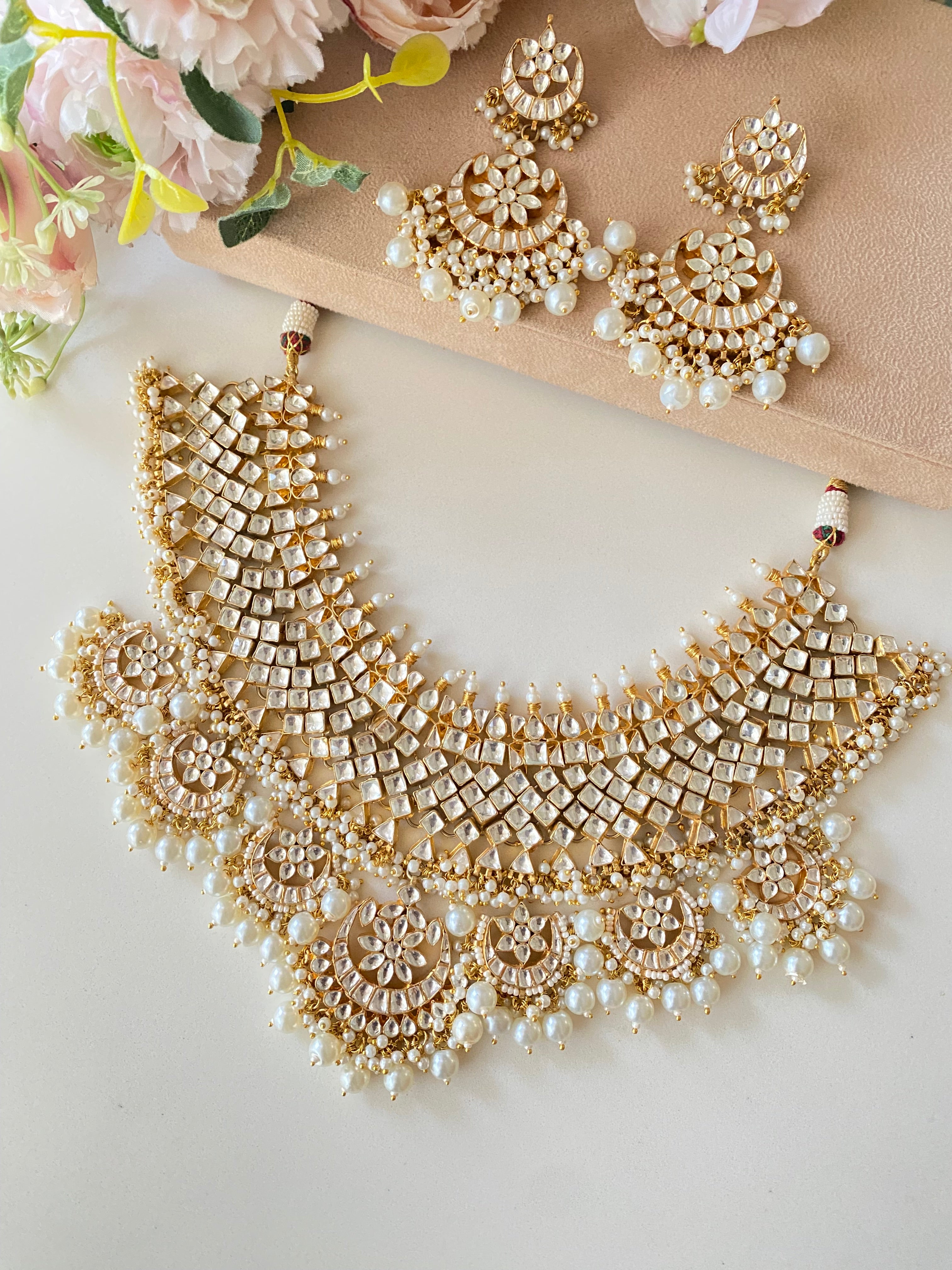 Kundan Gold plated Bridal Necklace set