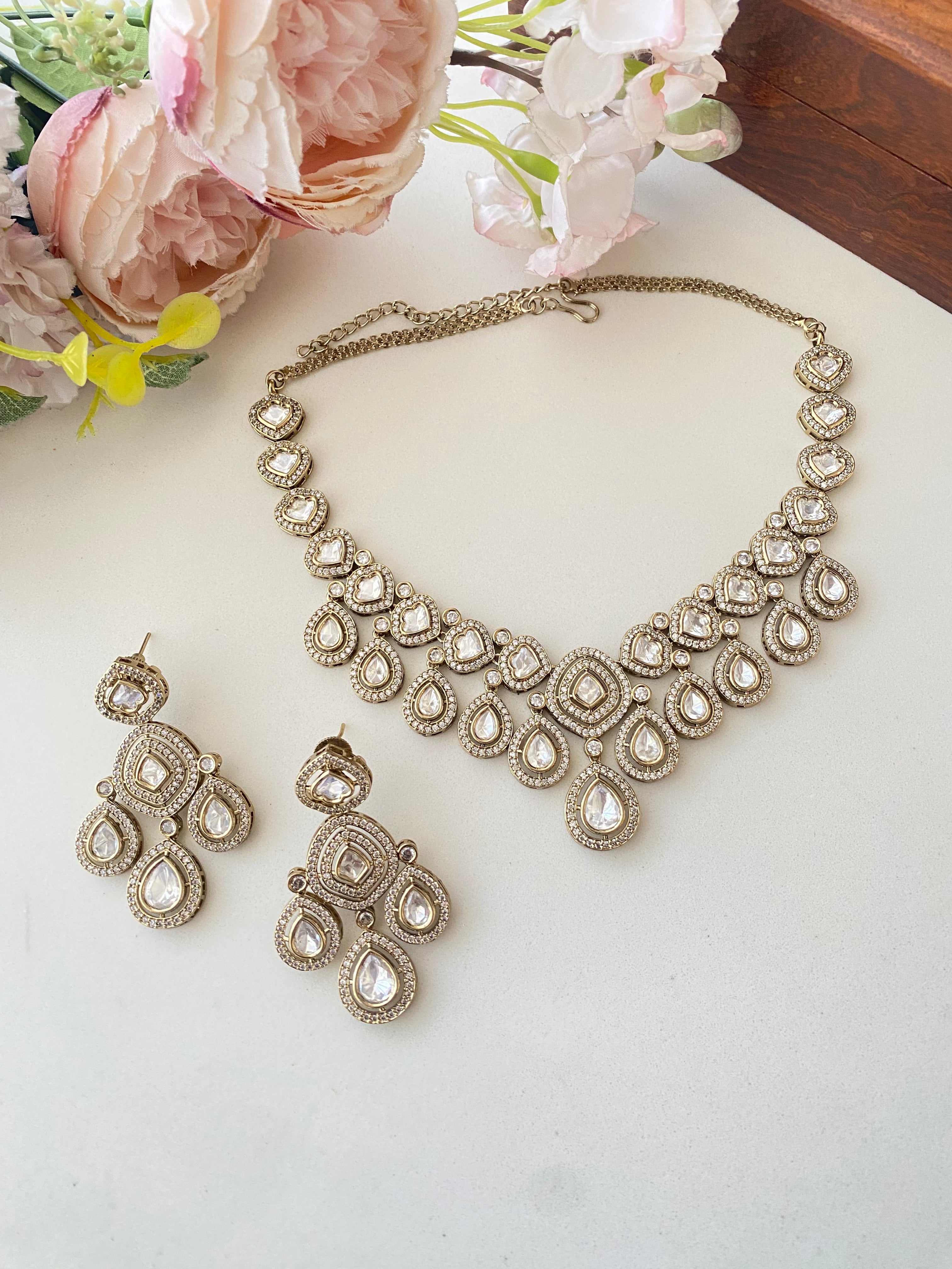 Moissanite Necklace choker set