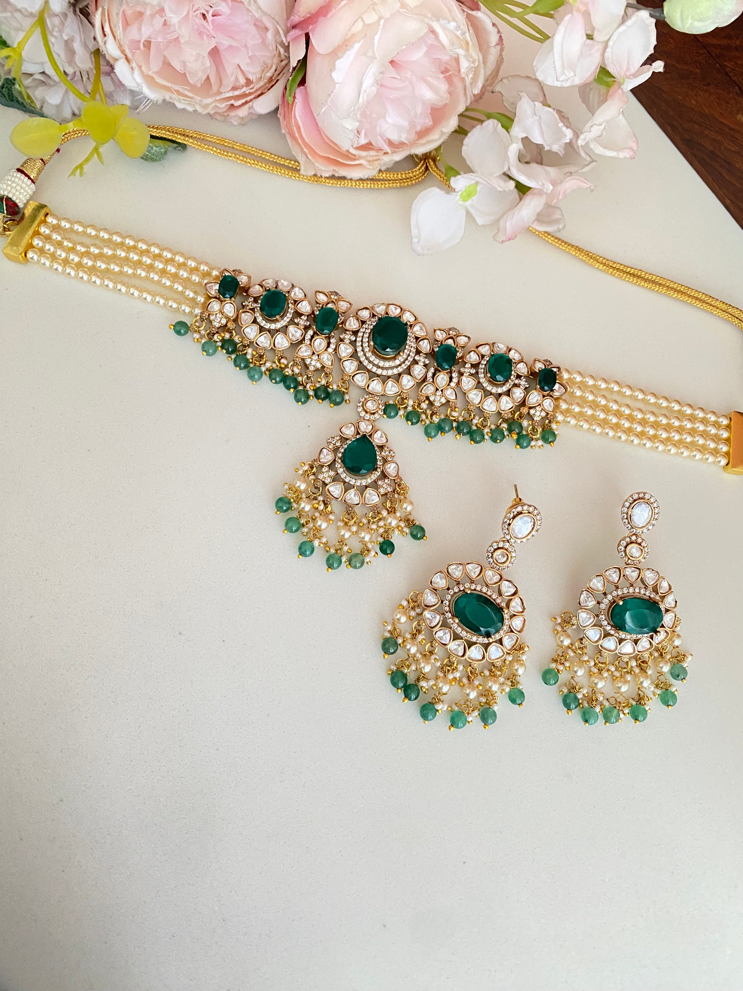 Moissanite Choker Set