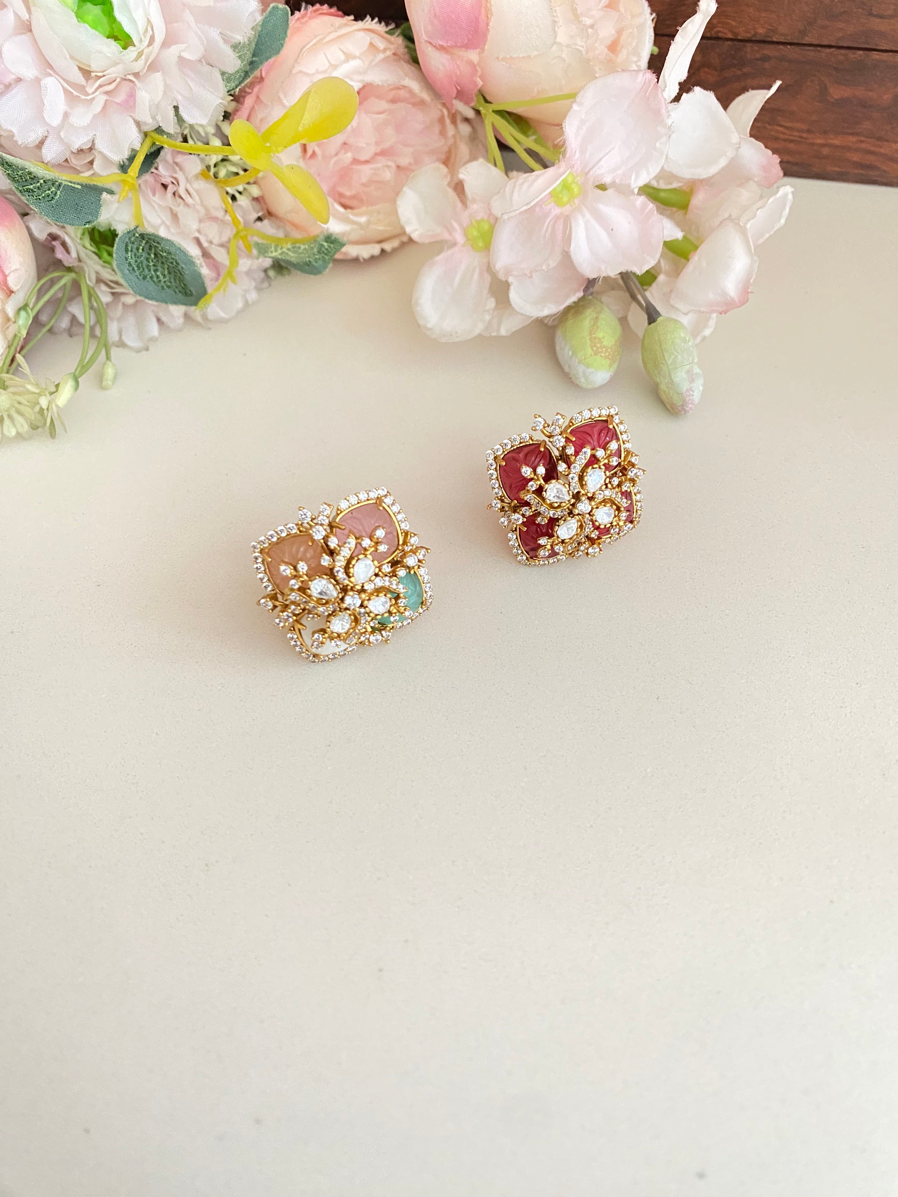 Gold plated Moissanite Ring