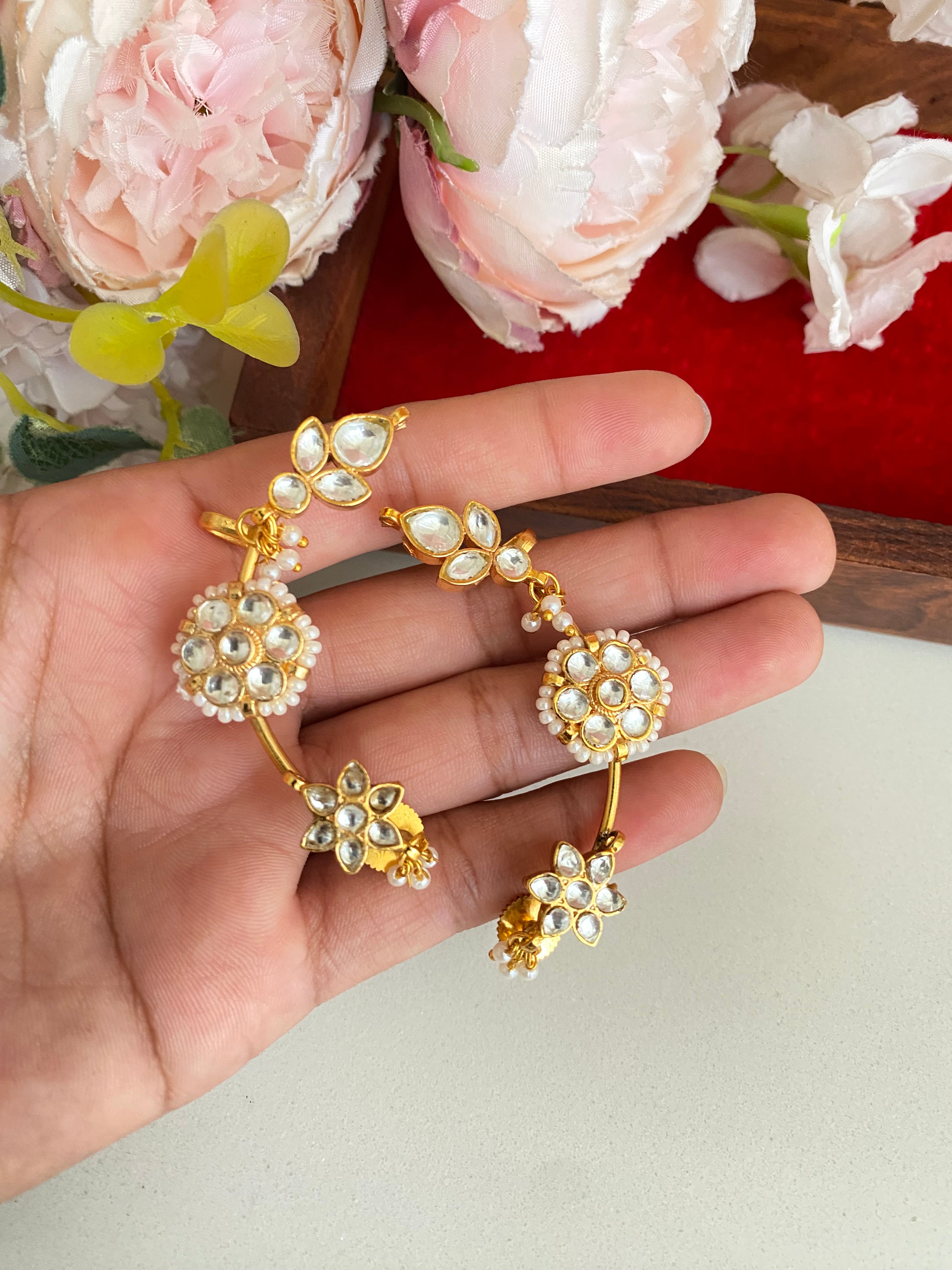 Kundan Ear Cuffs