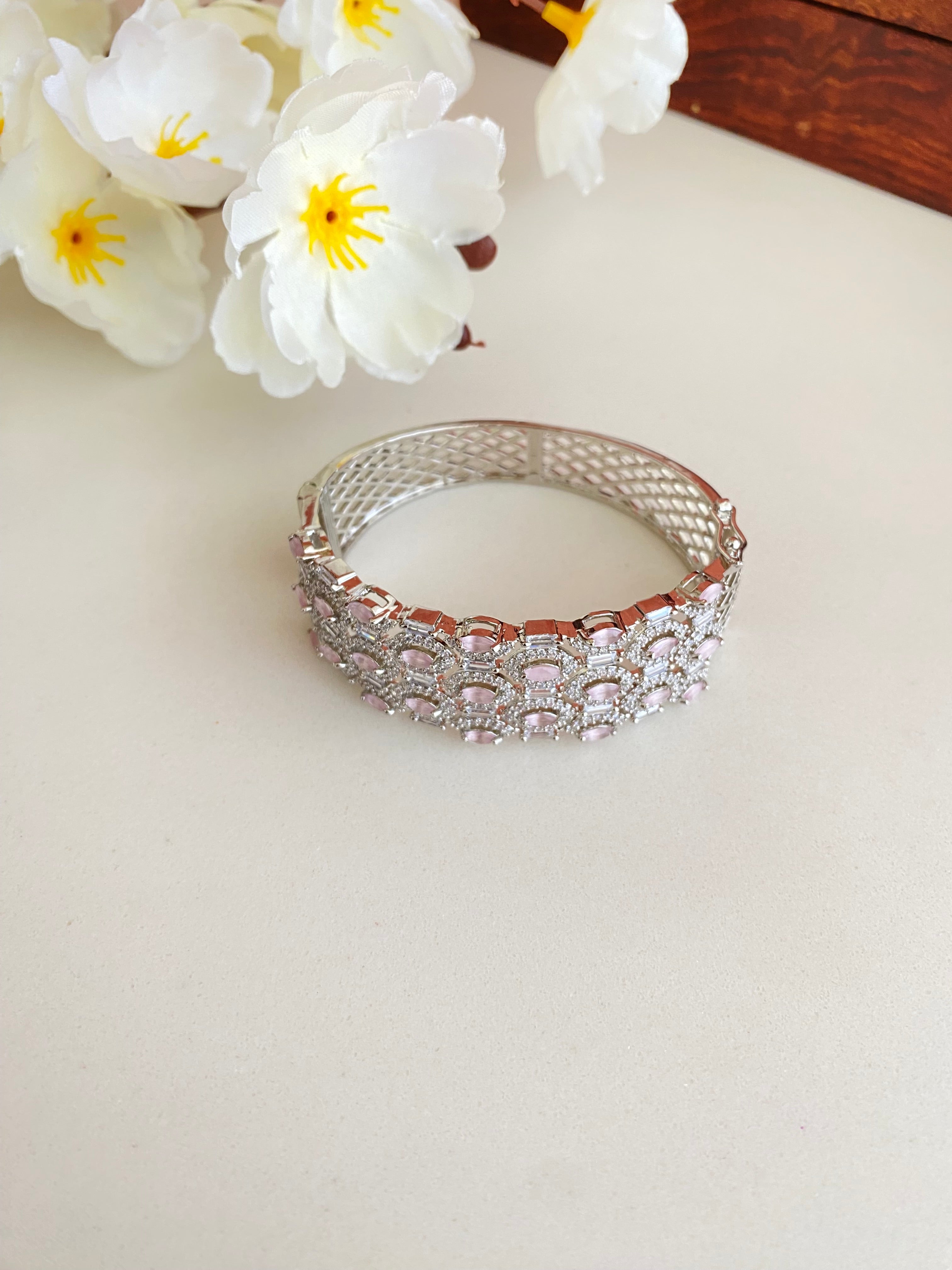 Silver Plated Diamond Bracelet