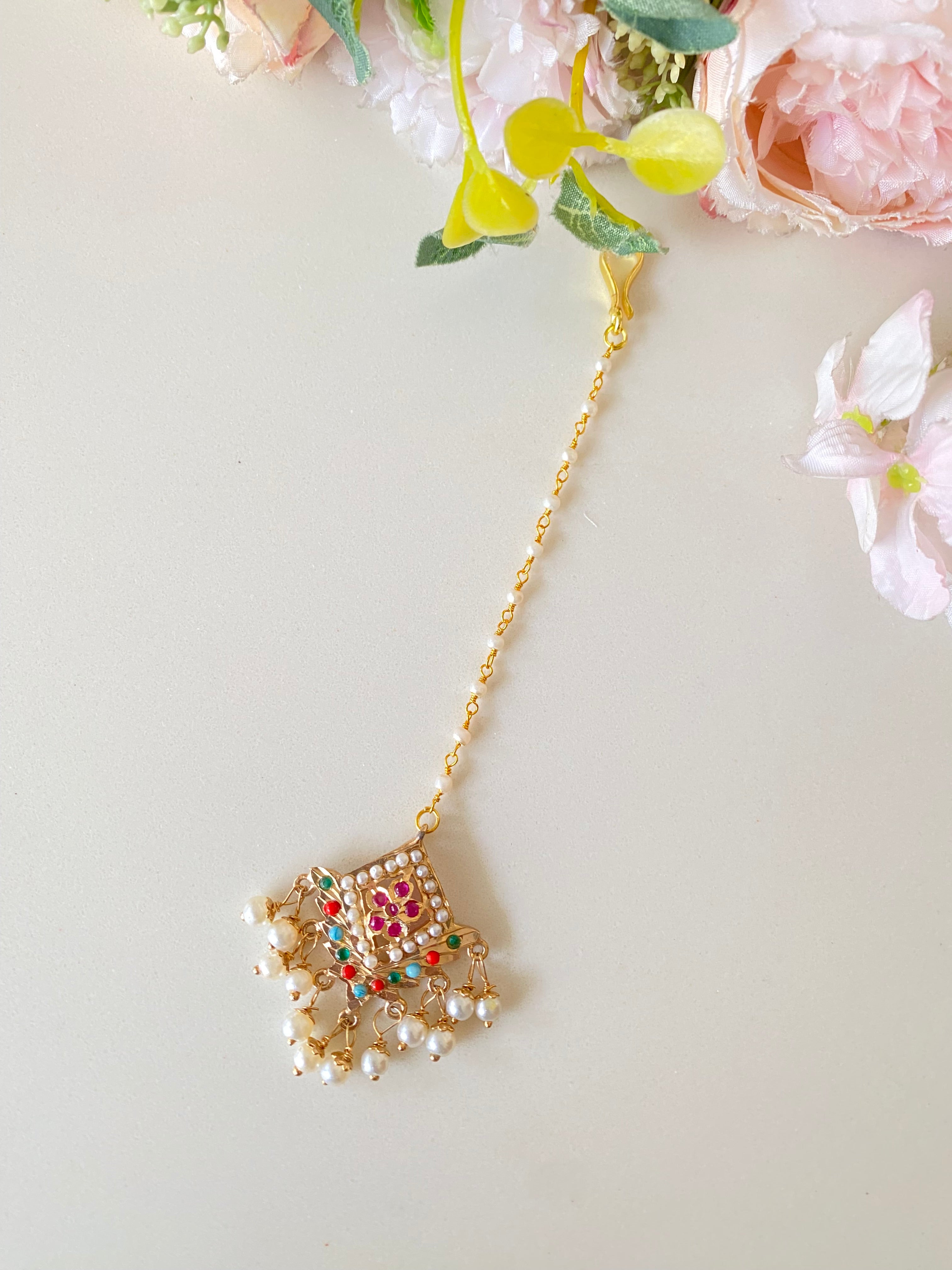 Multicolour Jadau Tikka