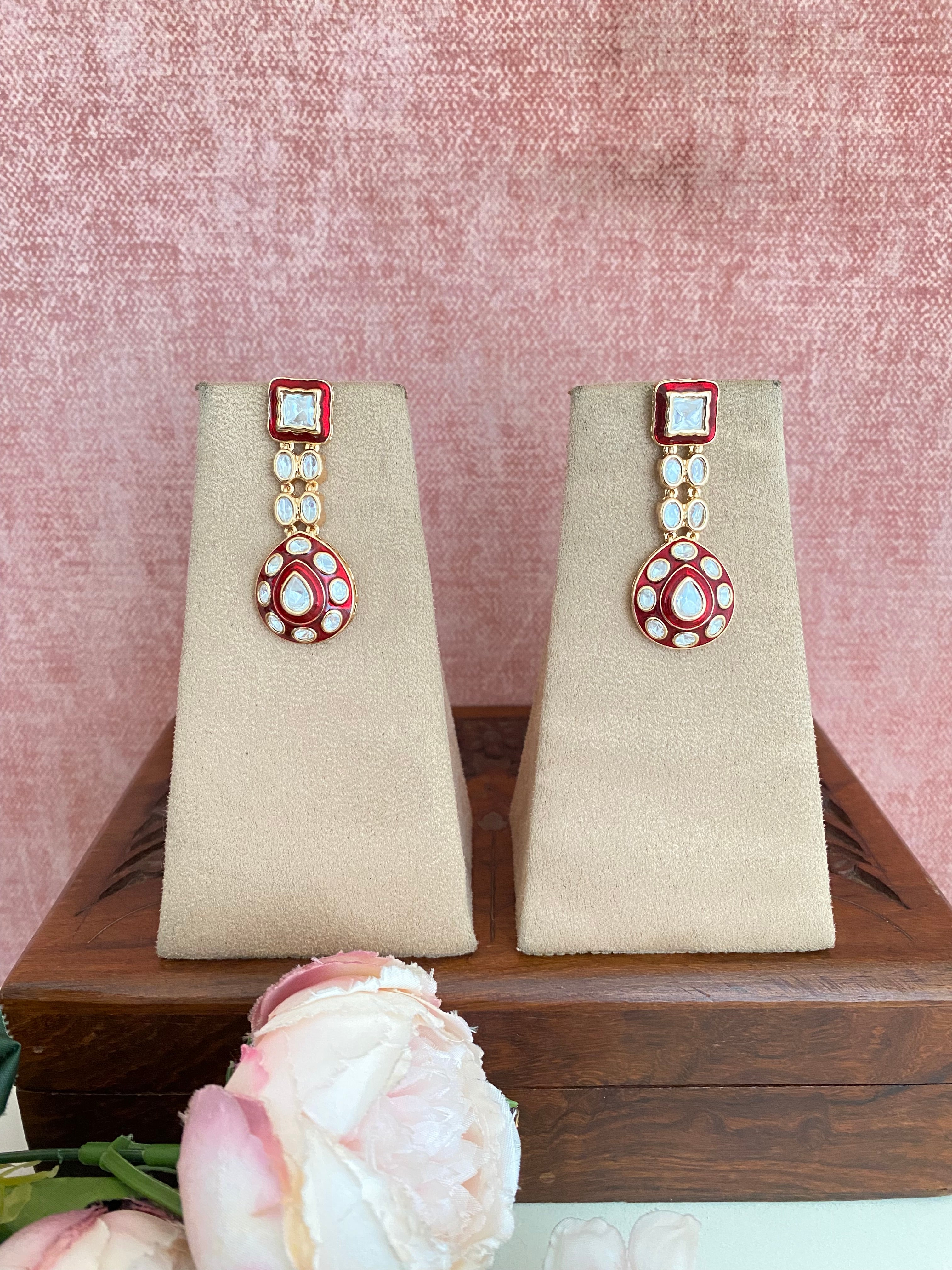 Meena Polki earrings