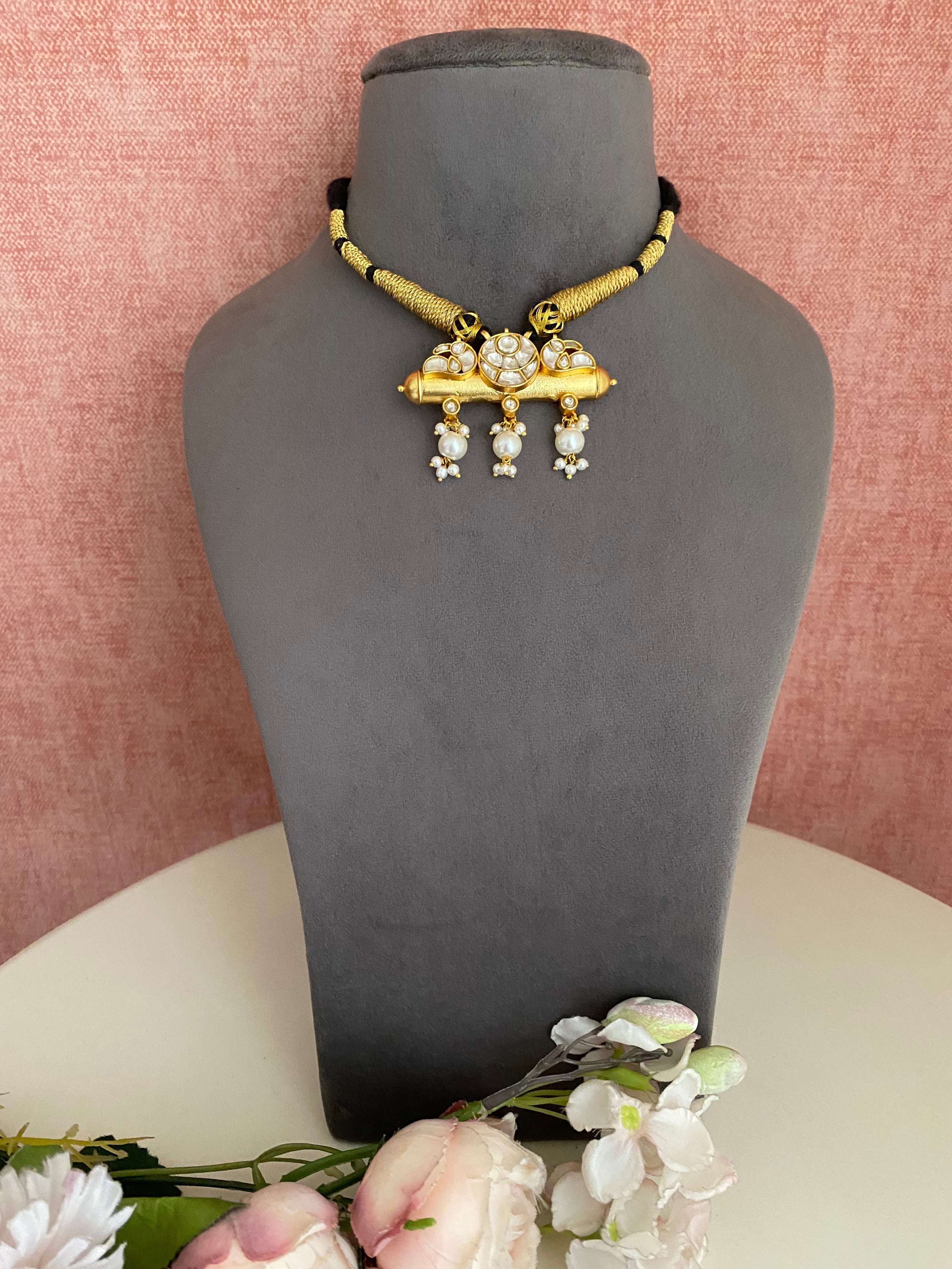 Gold plated Kundan Necklace