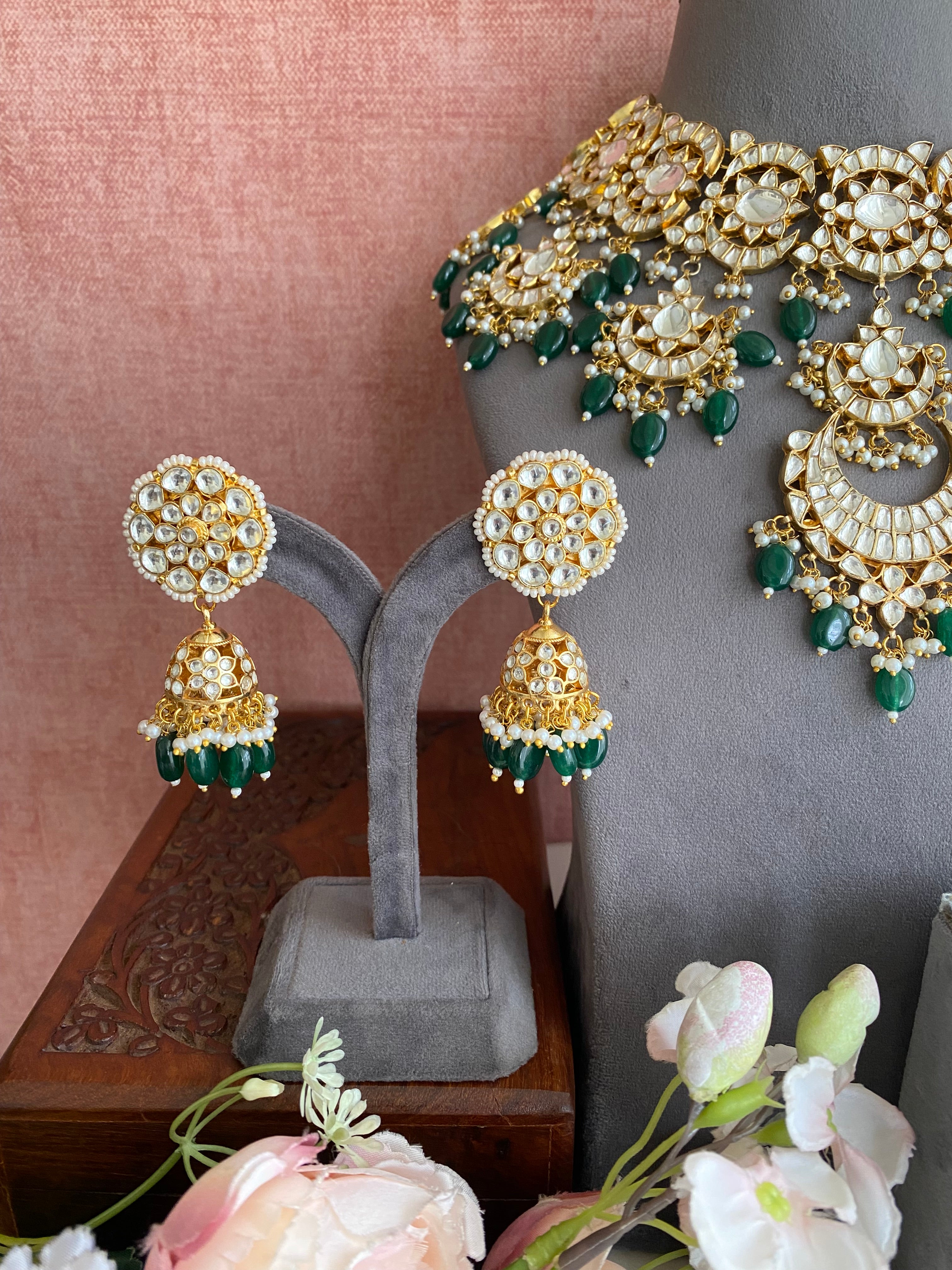 Kundan Gold plated Bridal Necklace set