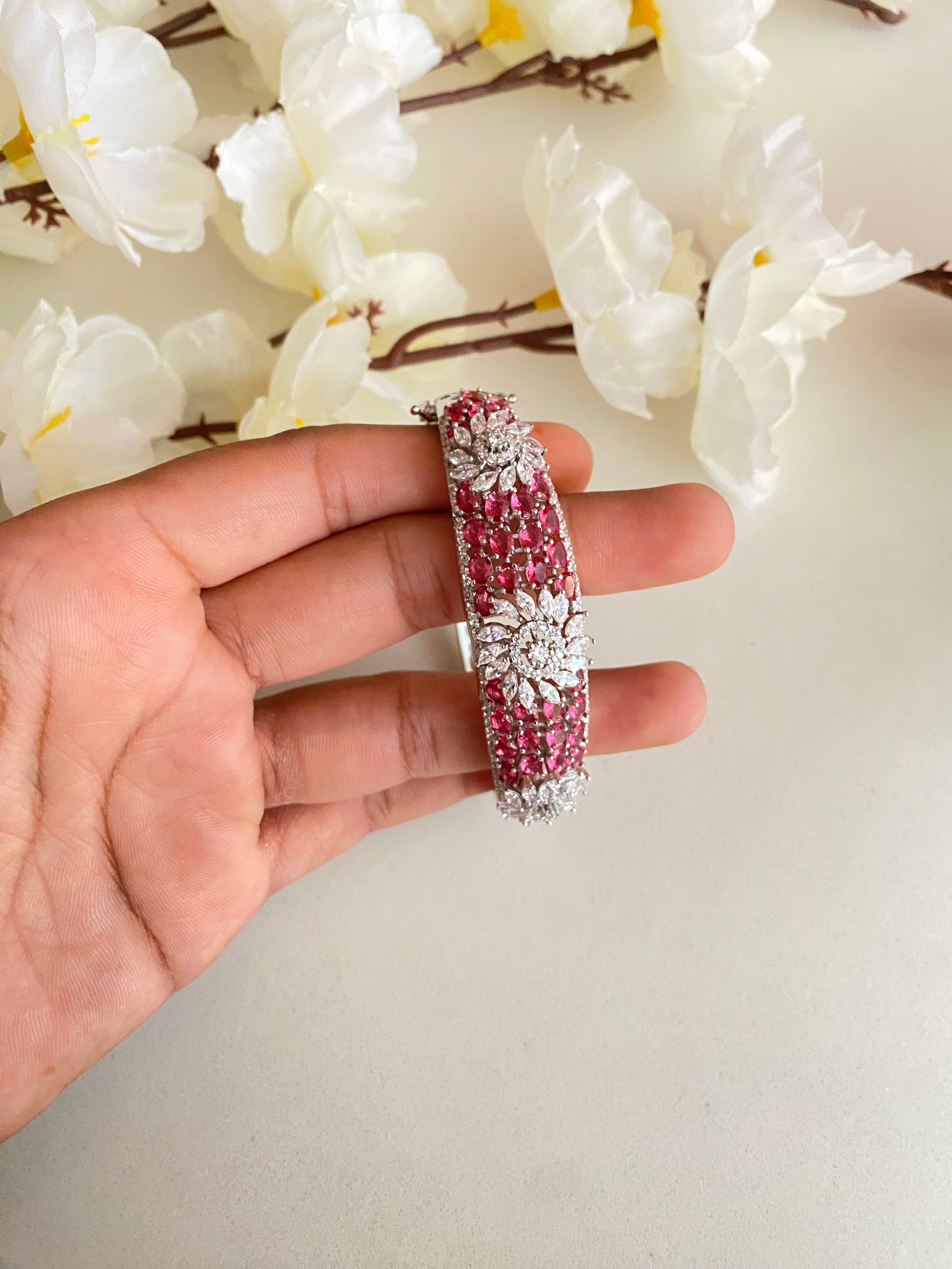 Silver Plated Diamond Bracelet