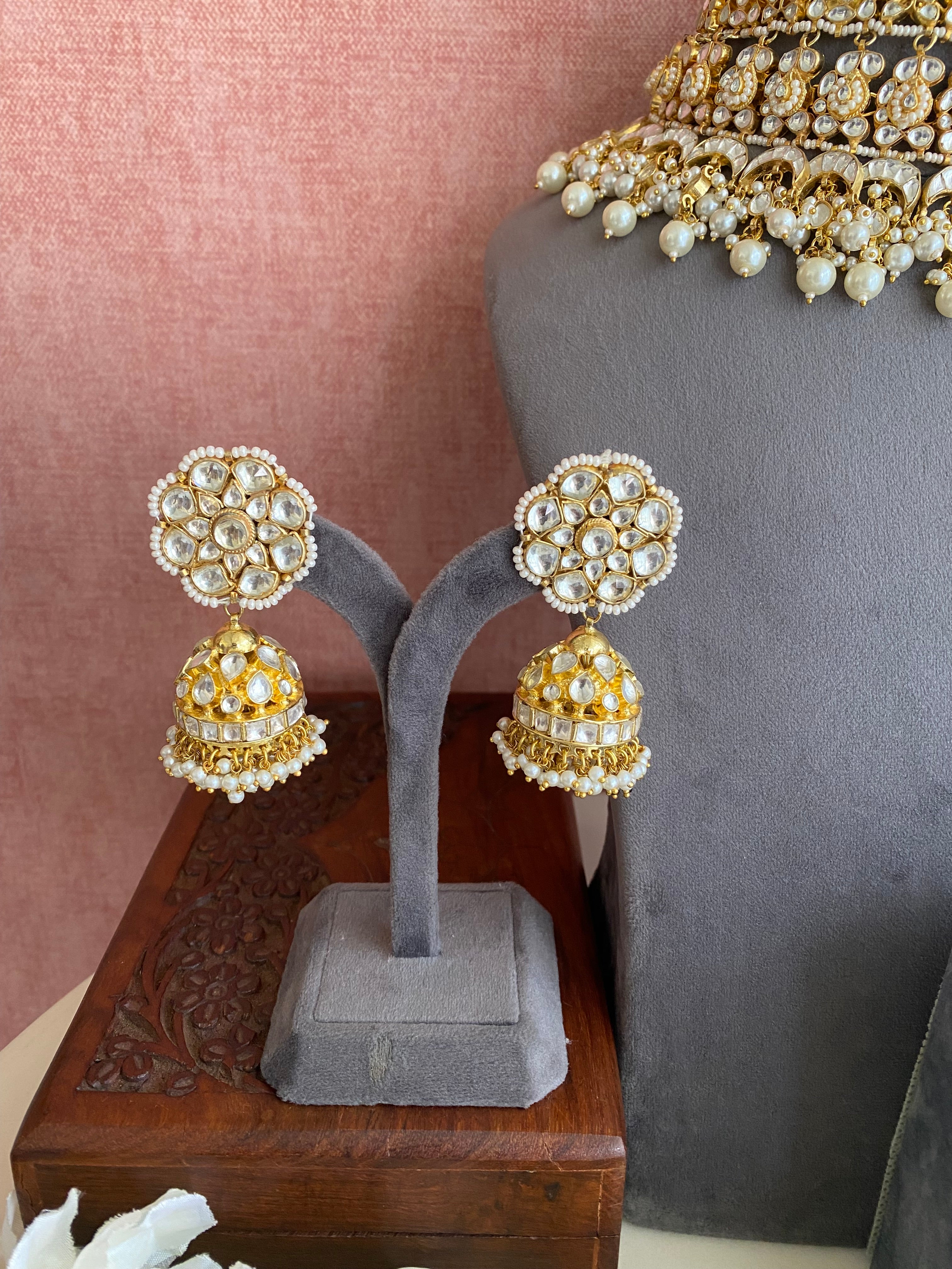 Kundan Gold plated Bridal Necklace Set