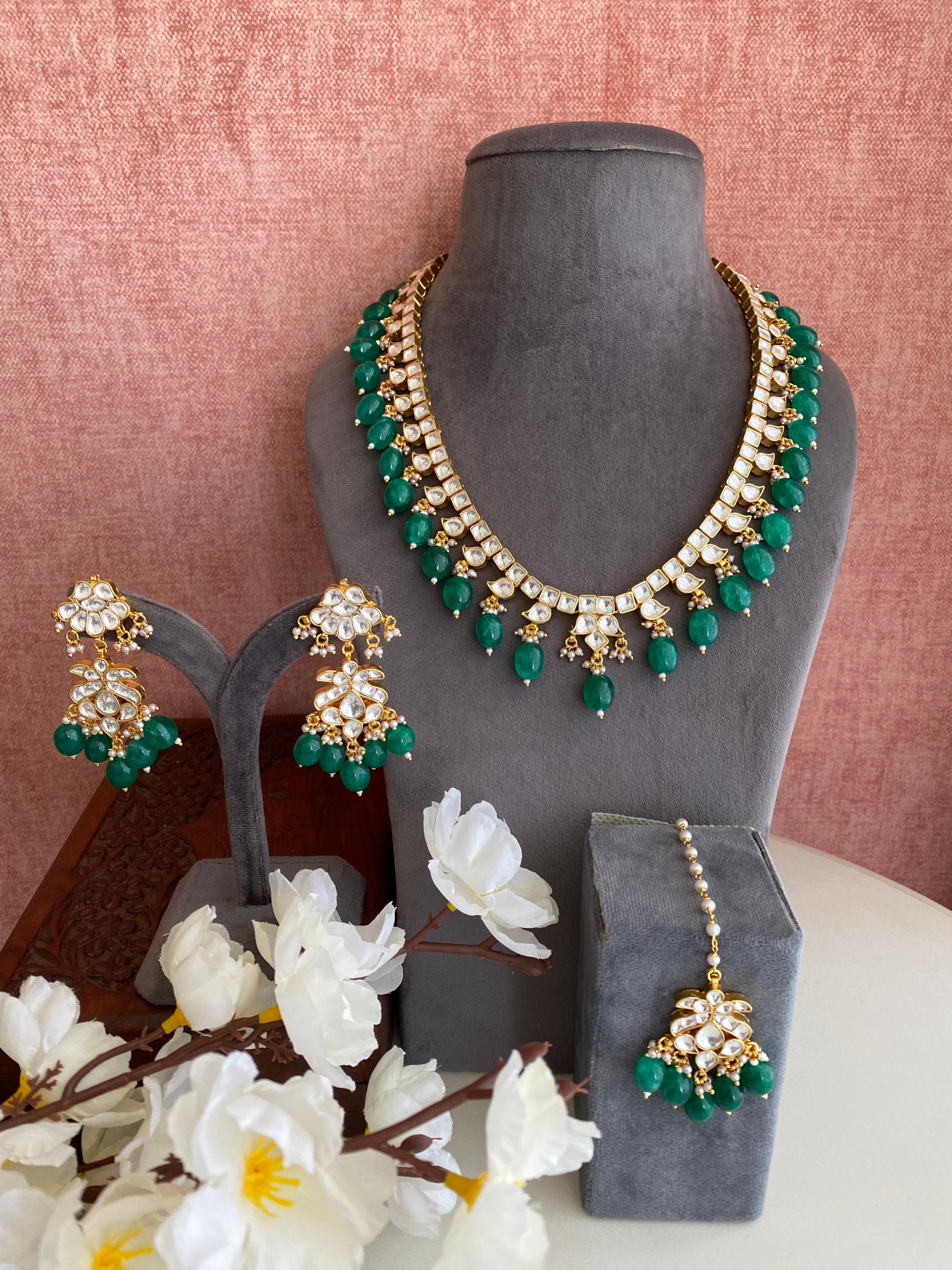 Kundan Gold plated Necklace Set