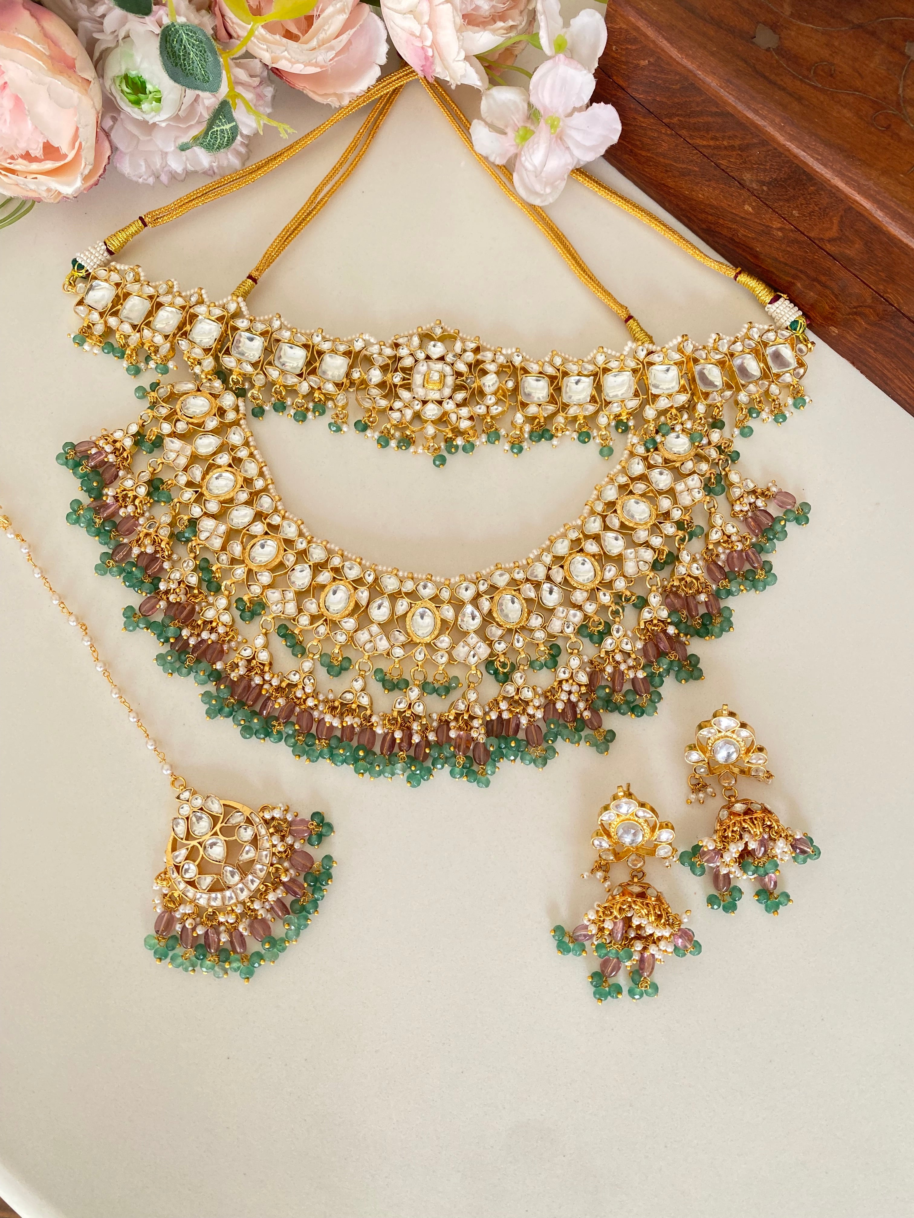 Kundan Bridal Double set