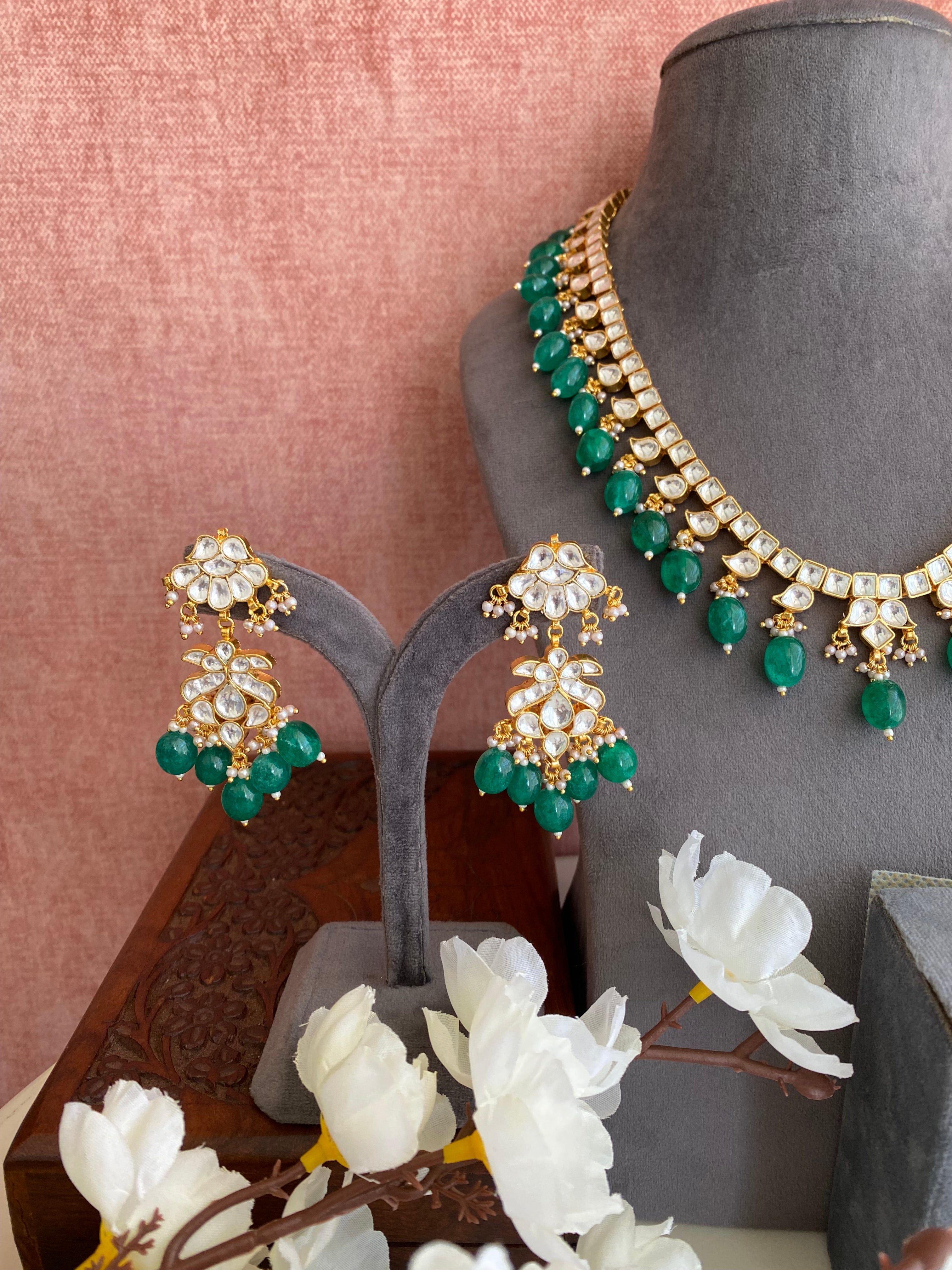 Kundan Gold plated Necklace Set