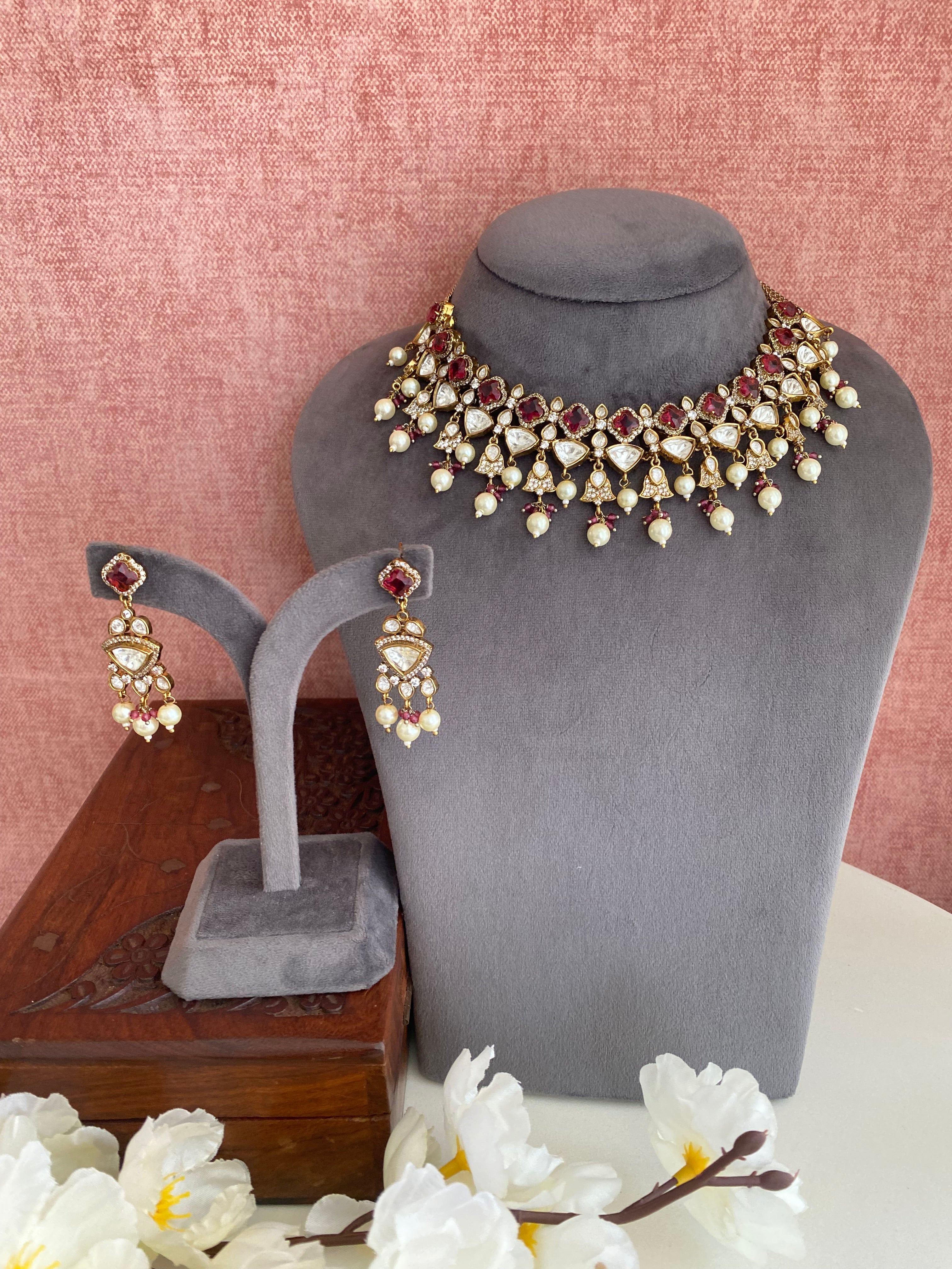 Moissanite Necklace set