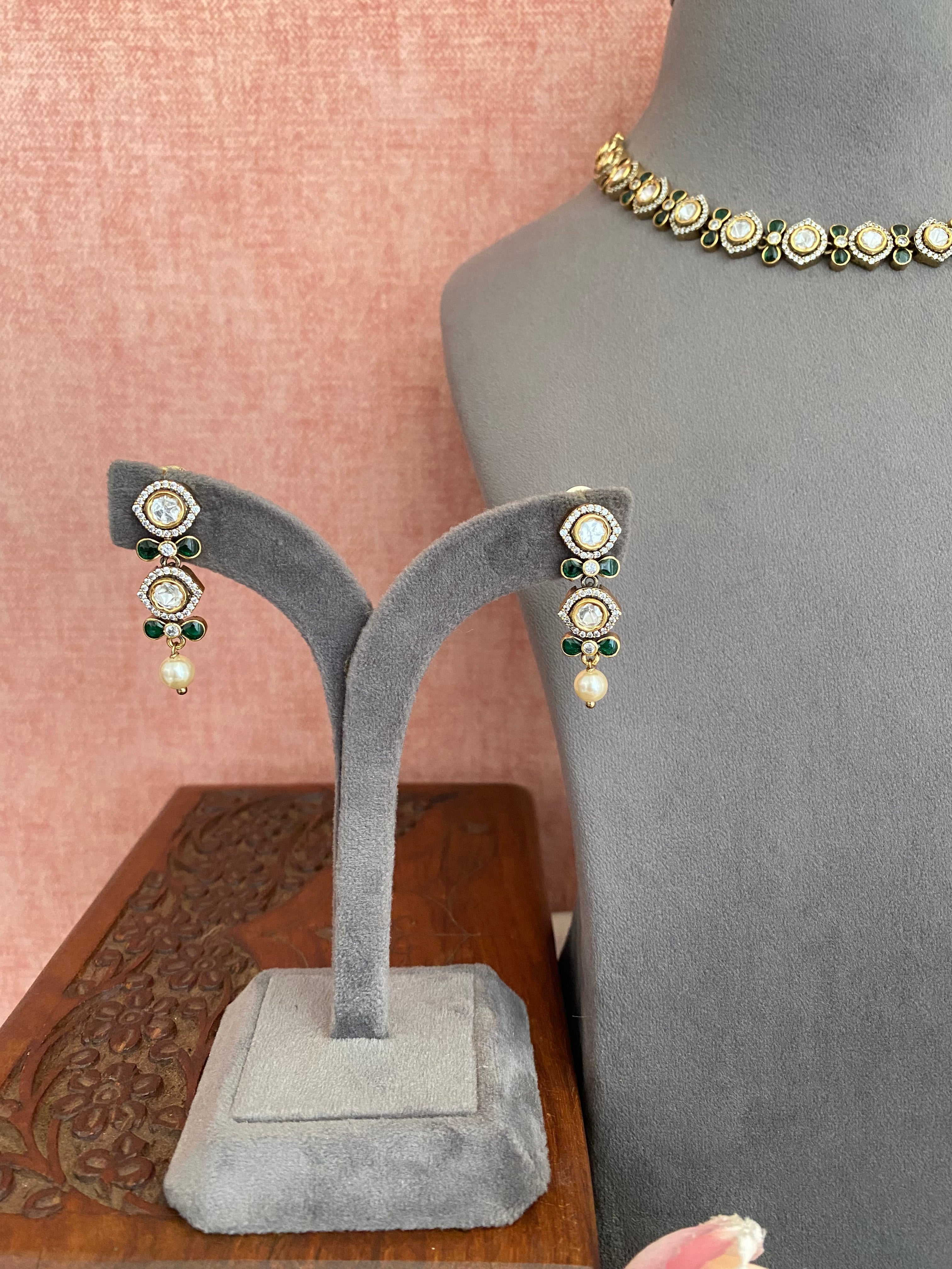 Moissanite Choker Set