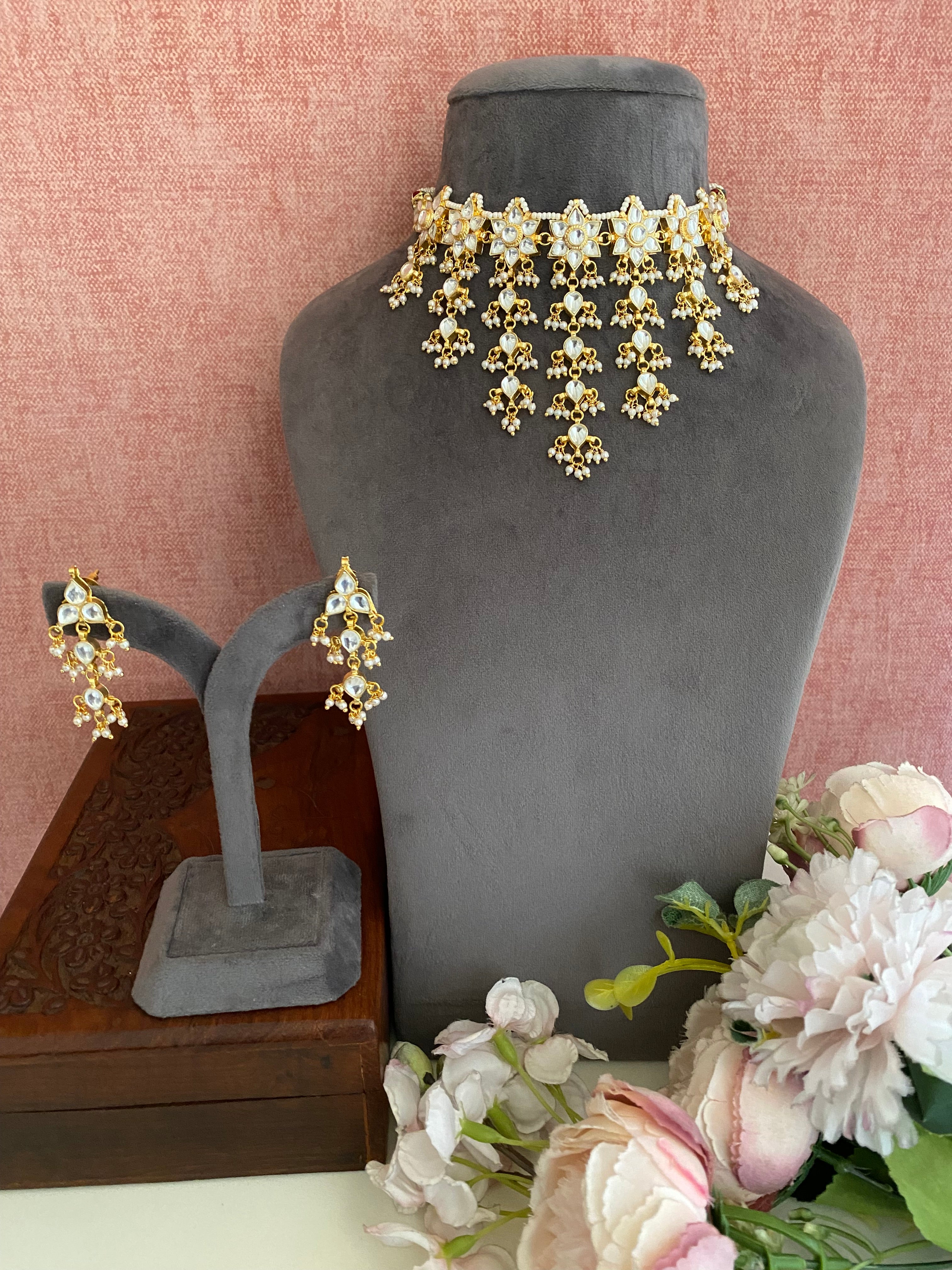 Kundan Gold plated Necklace Set